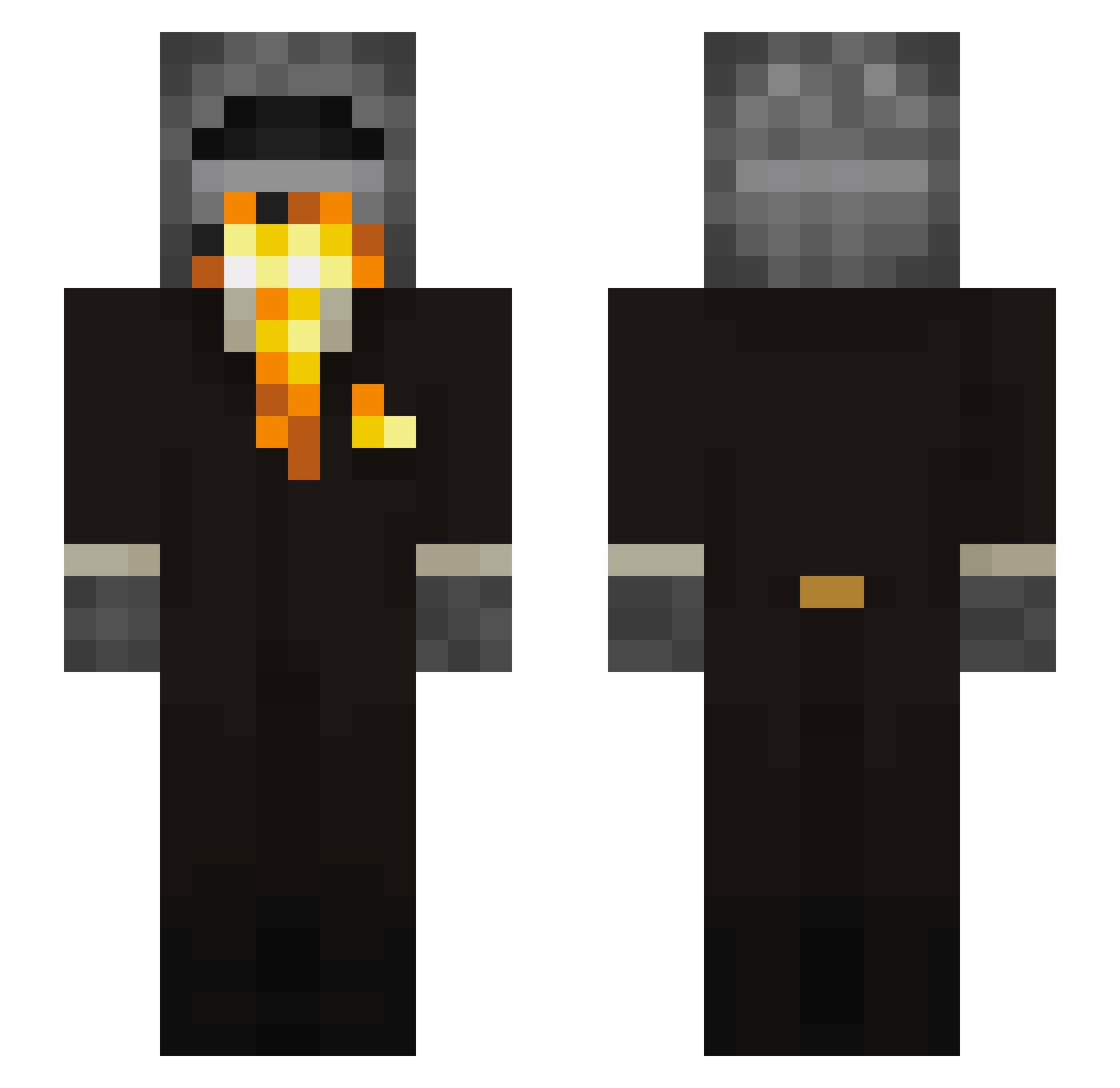 sky_mag_chicken Minecraft skin, front and back view
