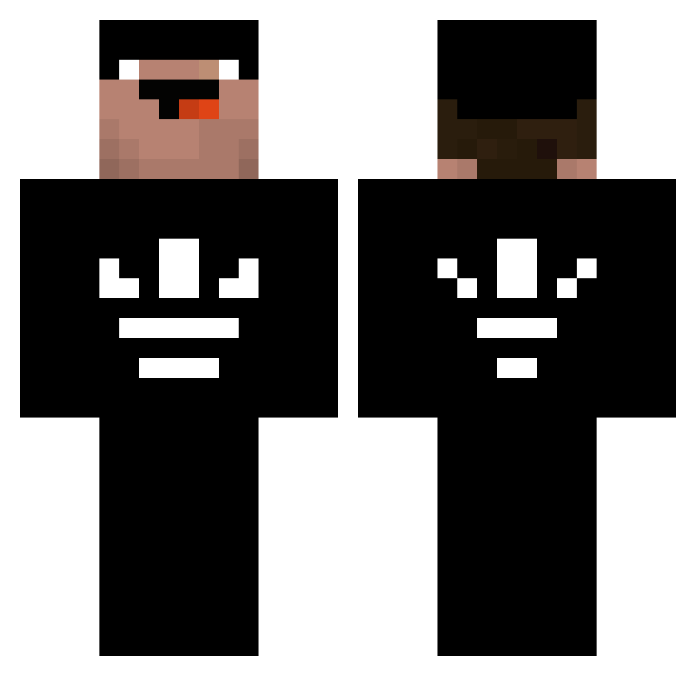kyokugenio Minecraft skin, front and back view