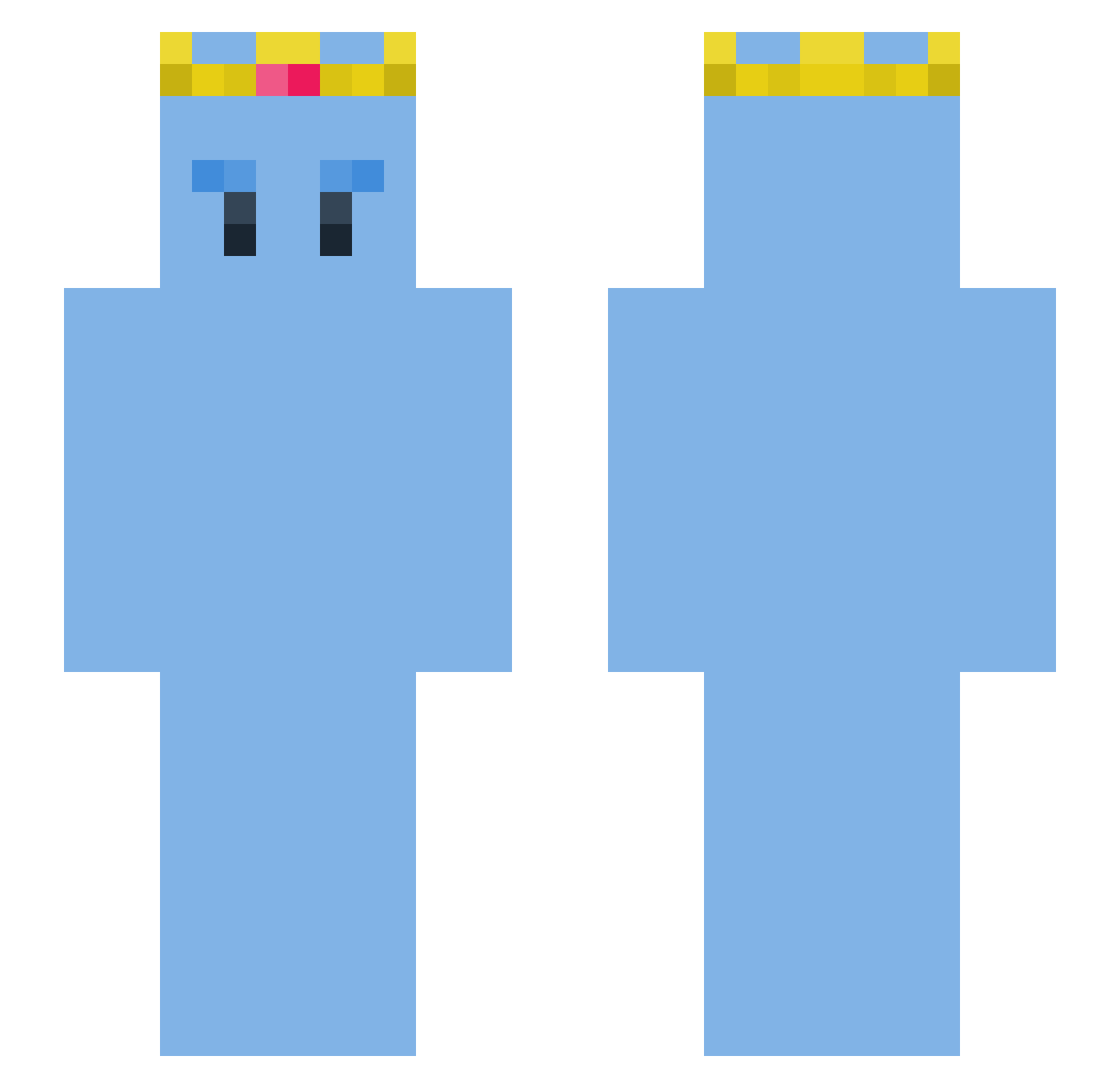Paldaa_ Minecraft skin, front and back view