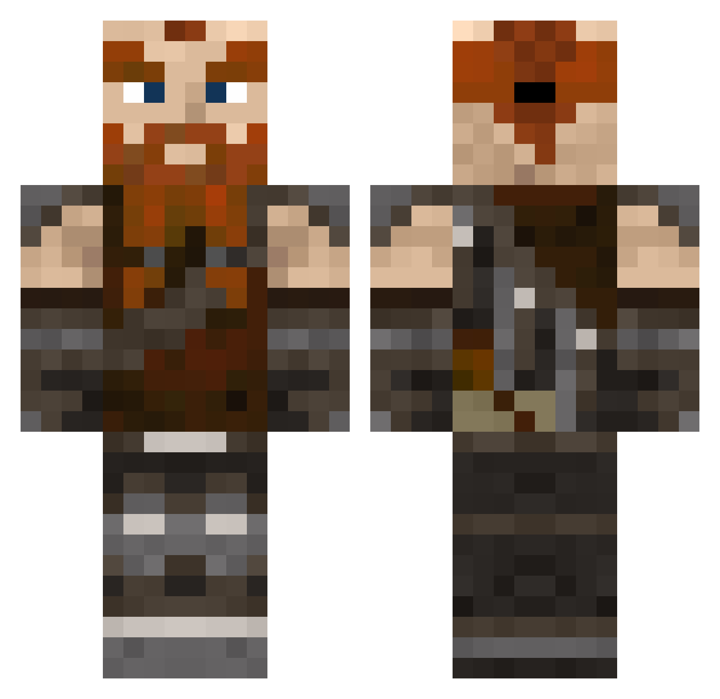 StateFarm0412 Minecraft skin, front and back view