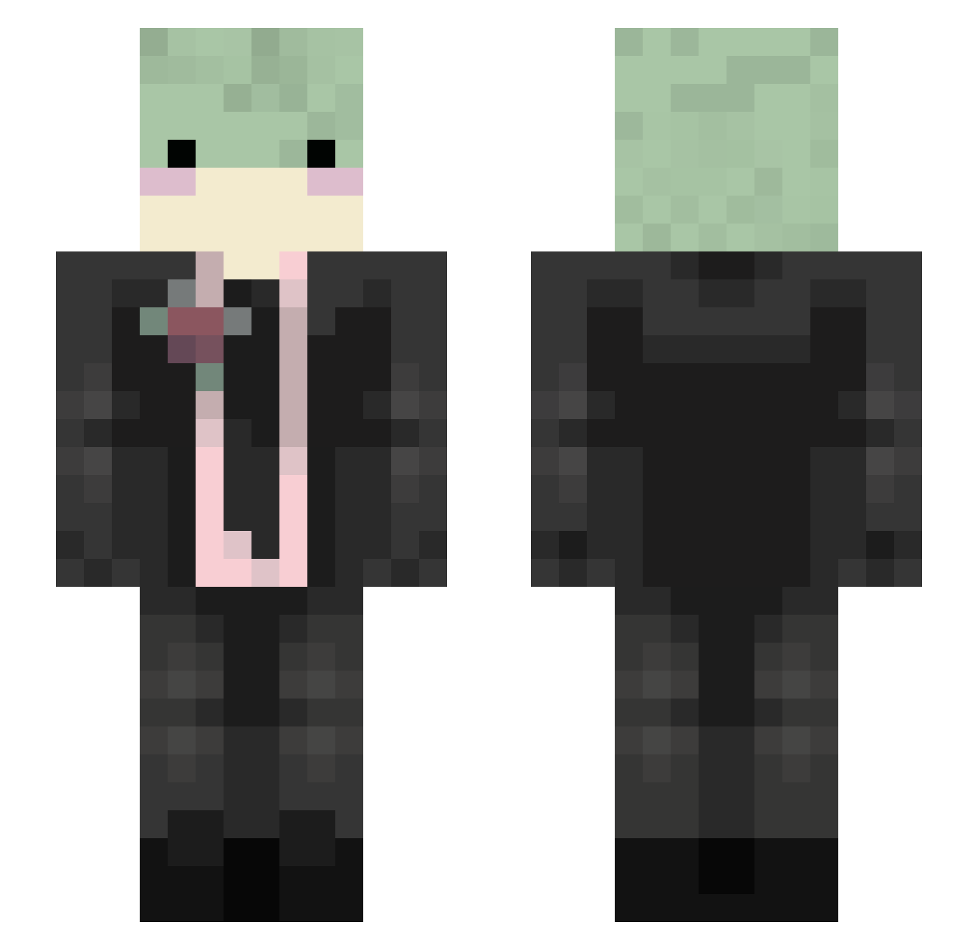 Space_Beans05 Minecraft skin, front and back view