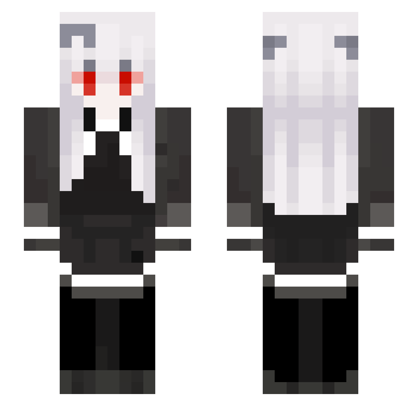 Hunter_000 Minecraft skin, front and back view