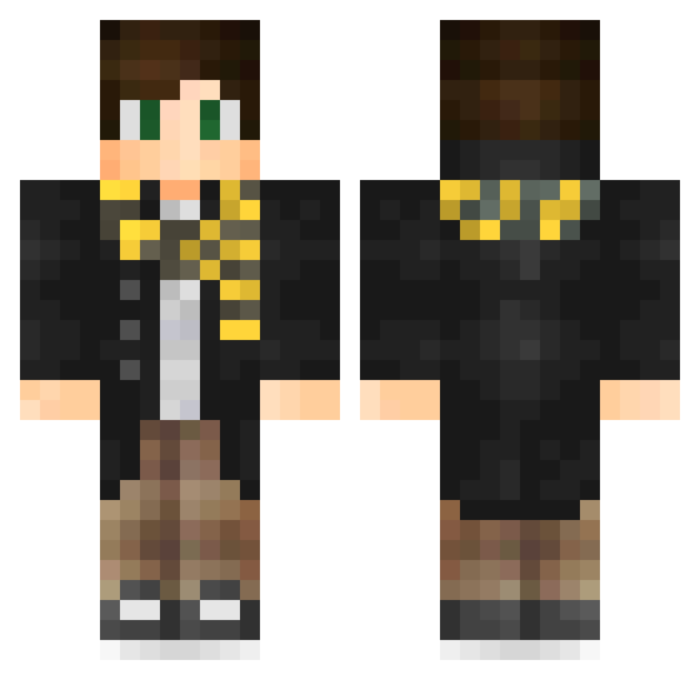 AndrewMcGoon Minecraft skin, front and back view
