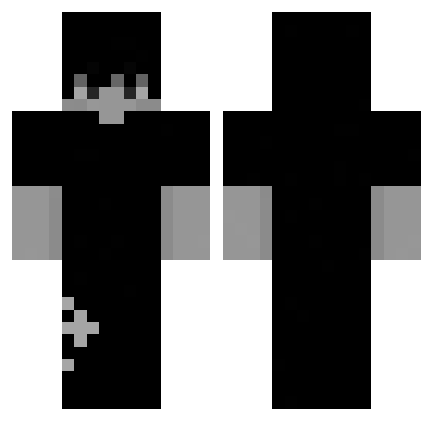 Syn_esio Minecraft skin, front and back view