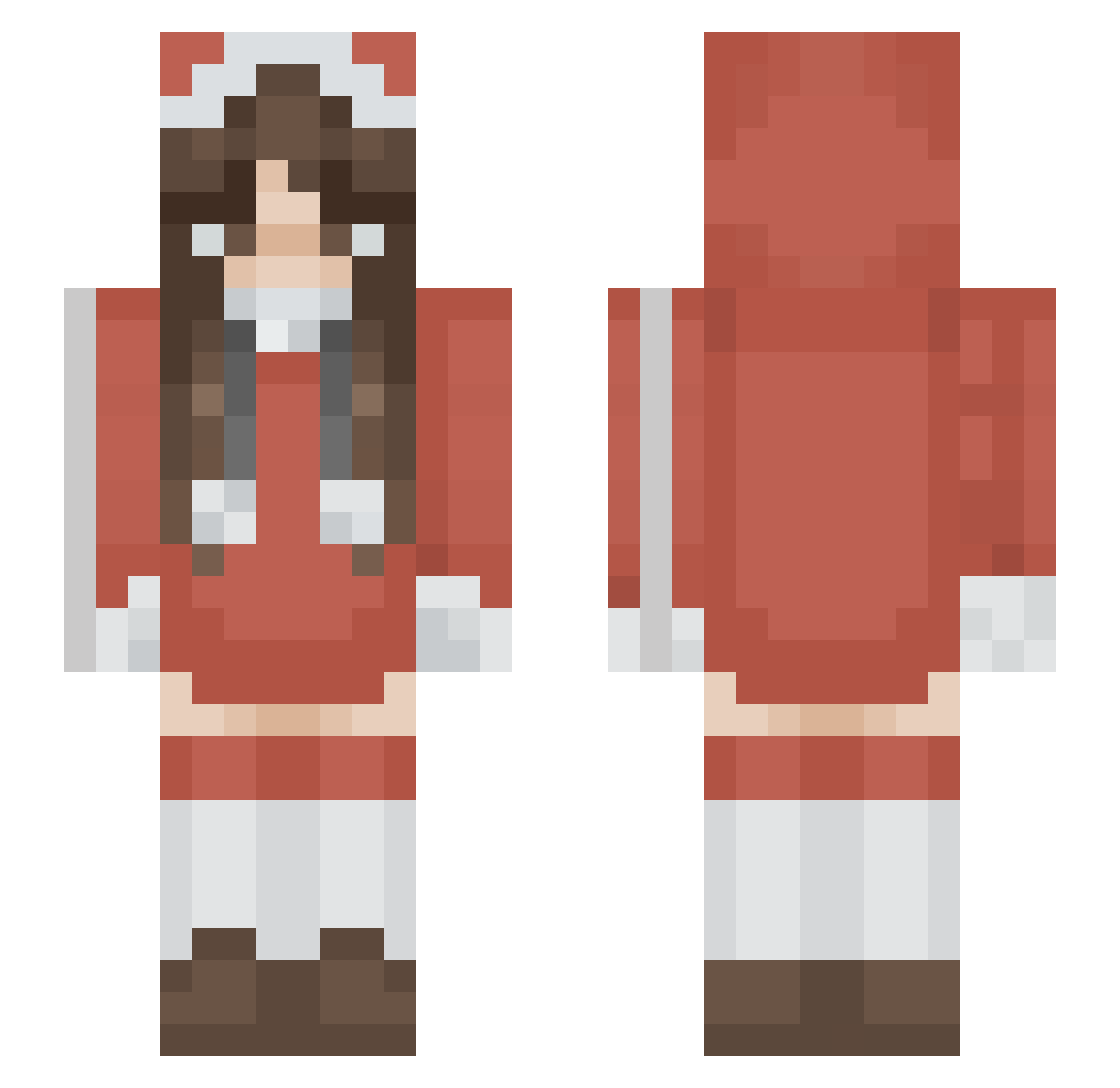 tanuki_ink Minecraft skin, front and back view