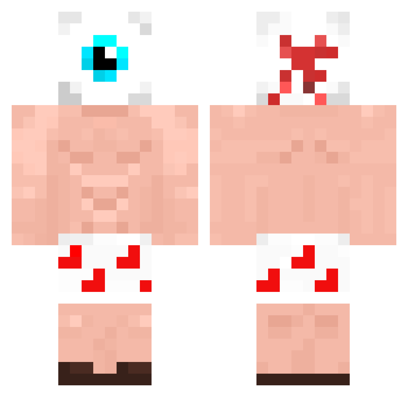 Lord_Jabbers Minecraft skin, front and back view