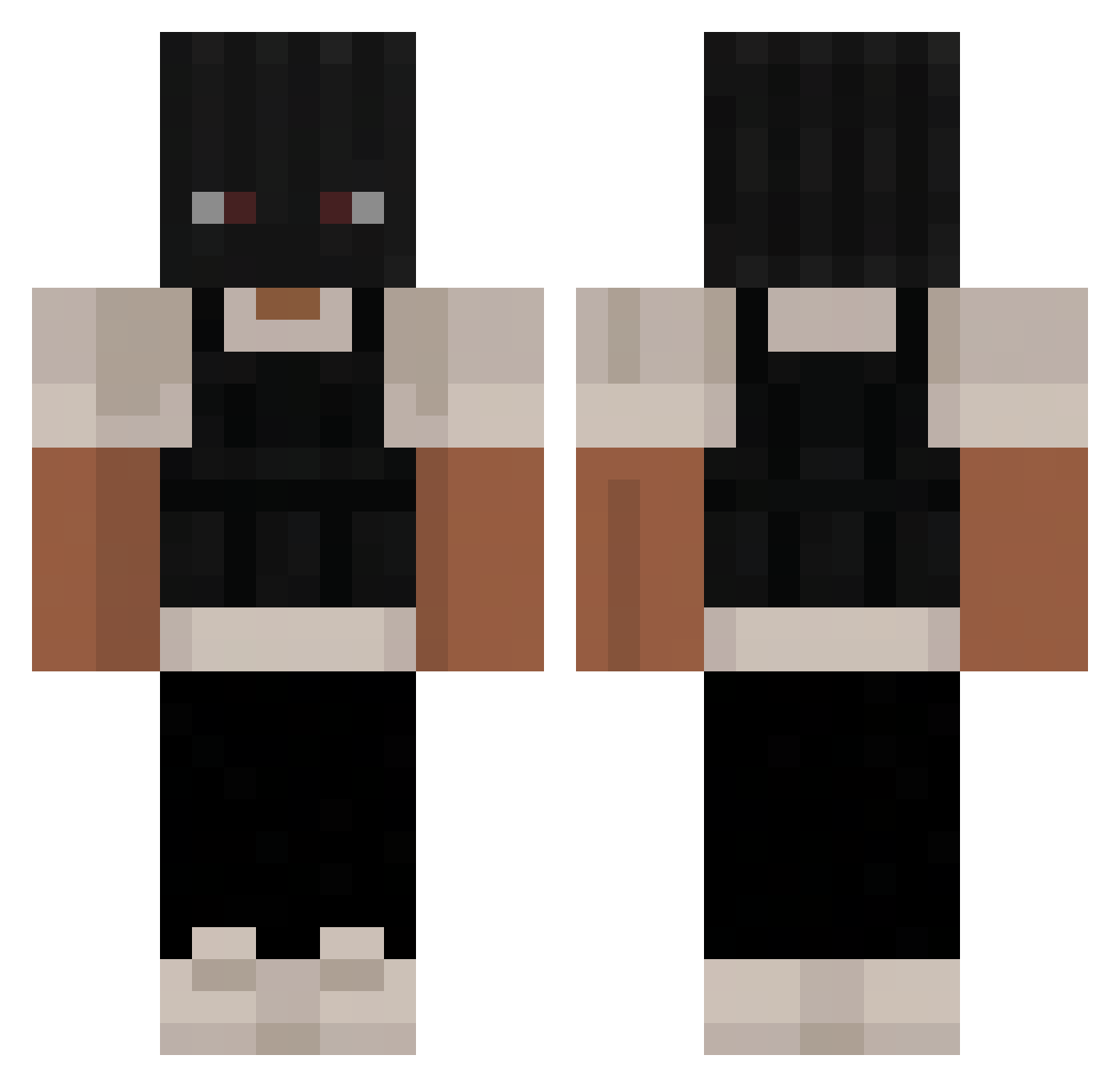 GUILHAS7 Minecraft skin, front and back view