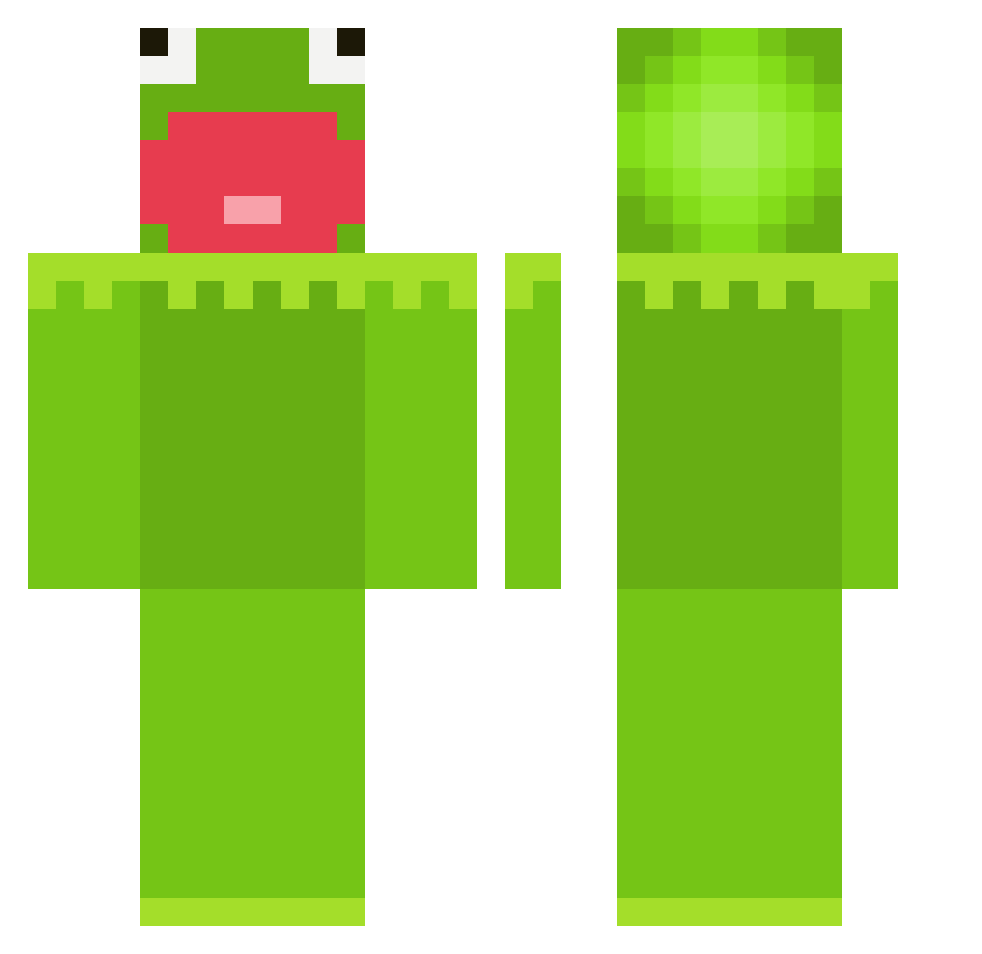 BradleyT7 Minecraft skin, front and back view