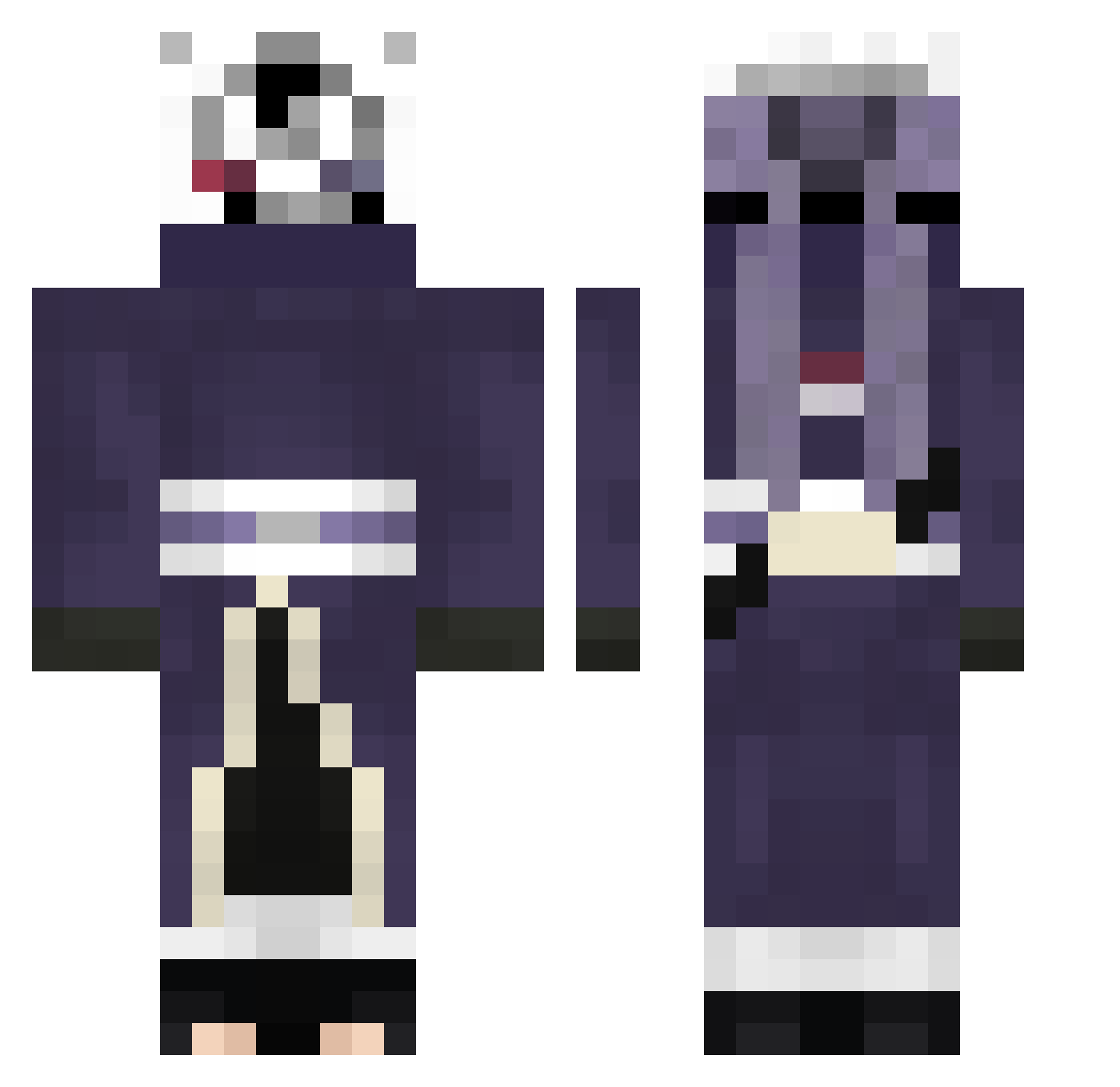 NoodlesTheGreat_ Minecraft skin, front and back view