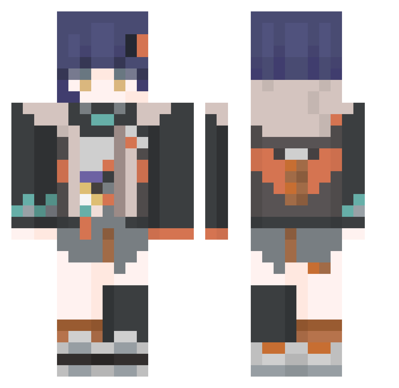 matsudairaieyasu Minecraft skin, front and back view
