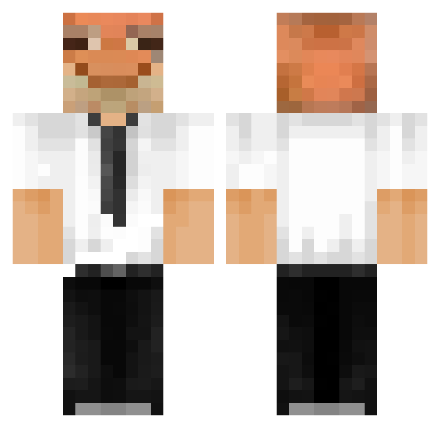 Frogie_345 Minecraft skin, front and back view