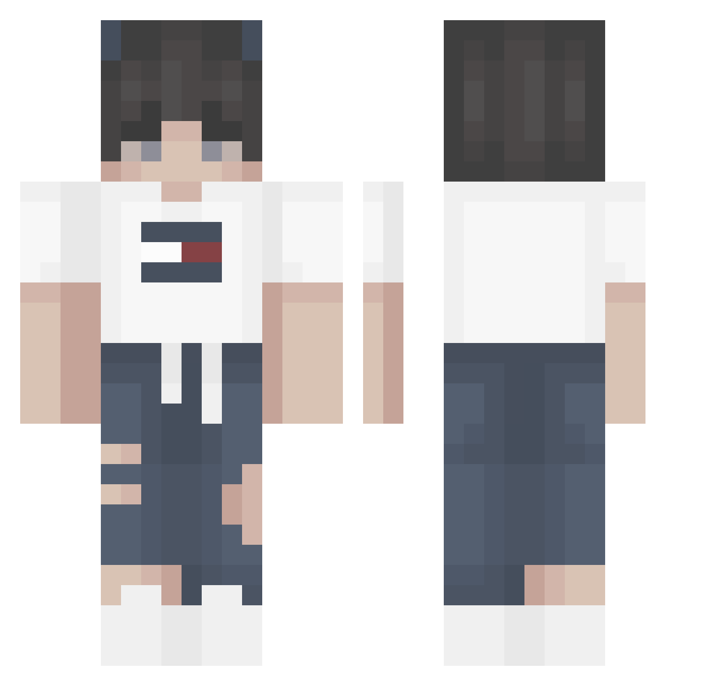 ThomasLouise_ Minecraft skin, front and back view