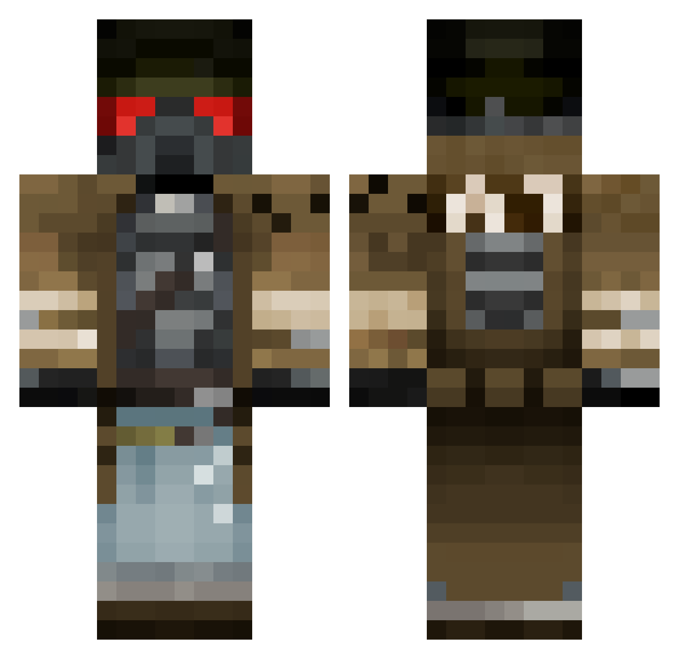 TradeMarkNames Minecraft skin, front and back view