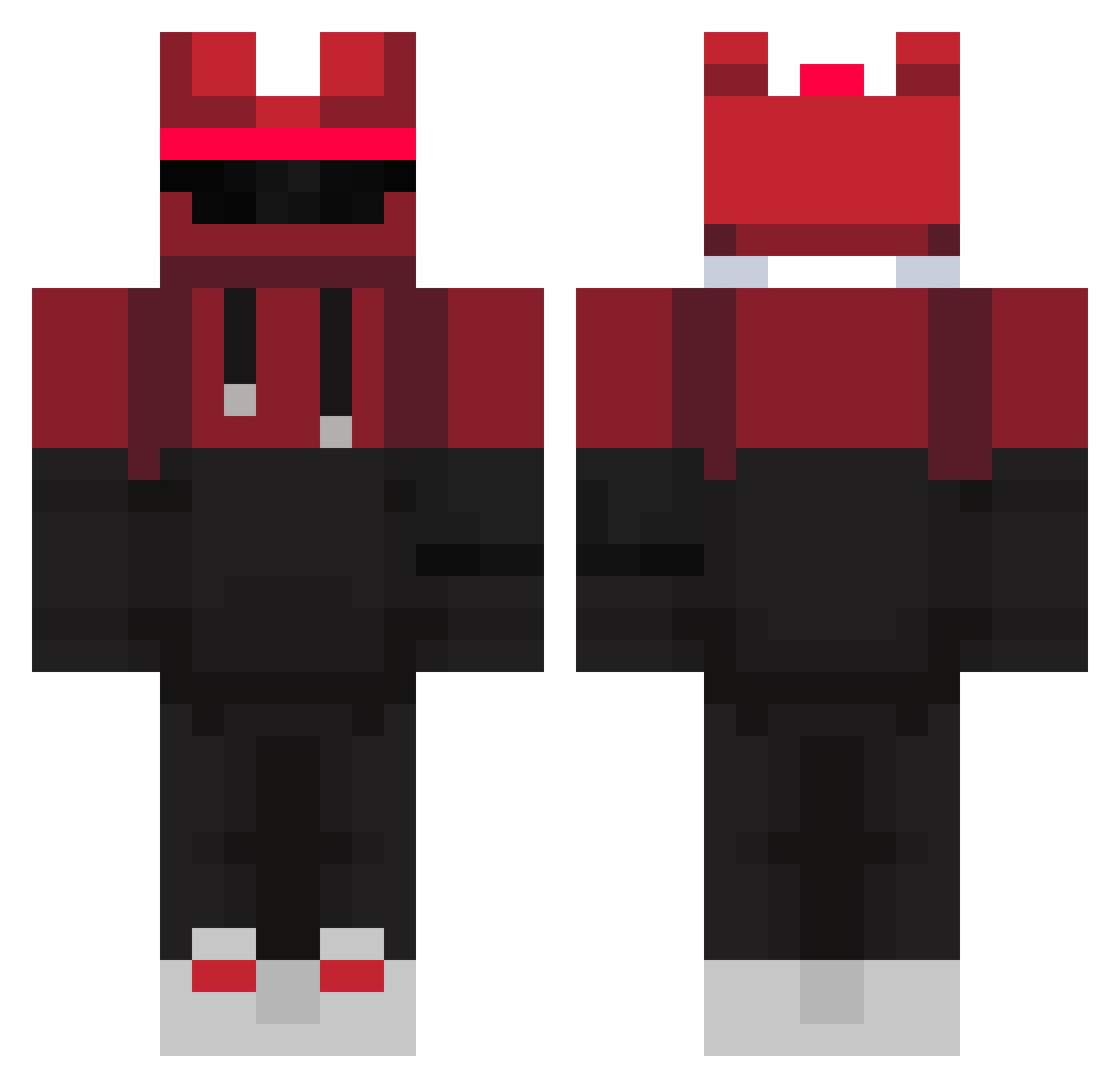 Equium_ Minecraft skin, front and back view