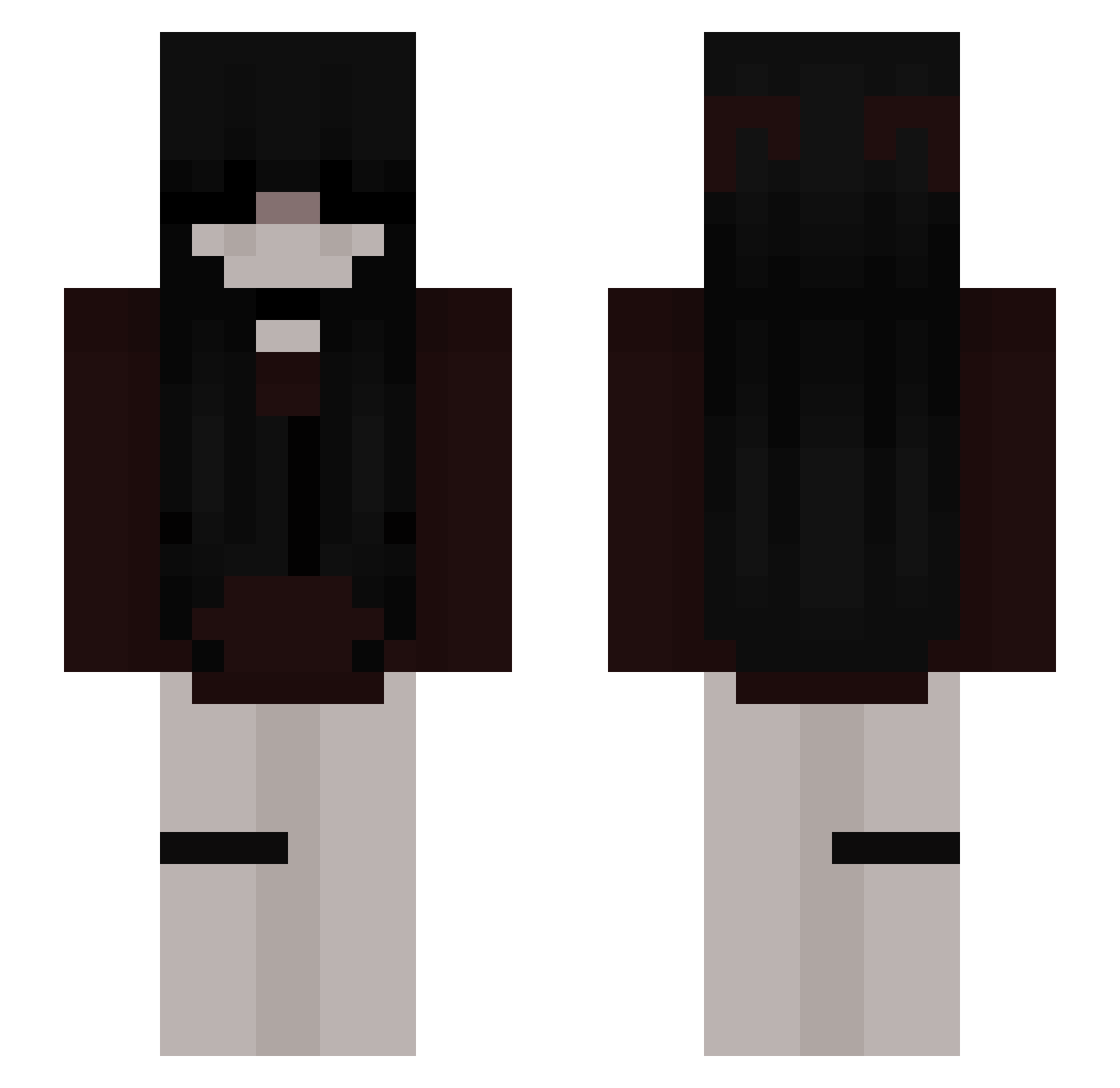 rom_Edge_wga Minecraft skin, front and back view