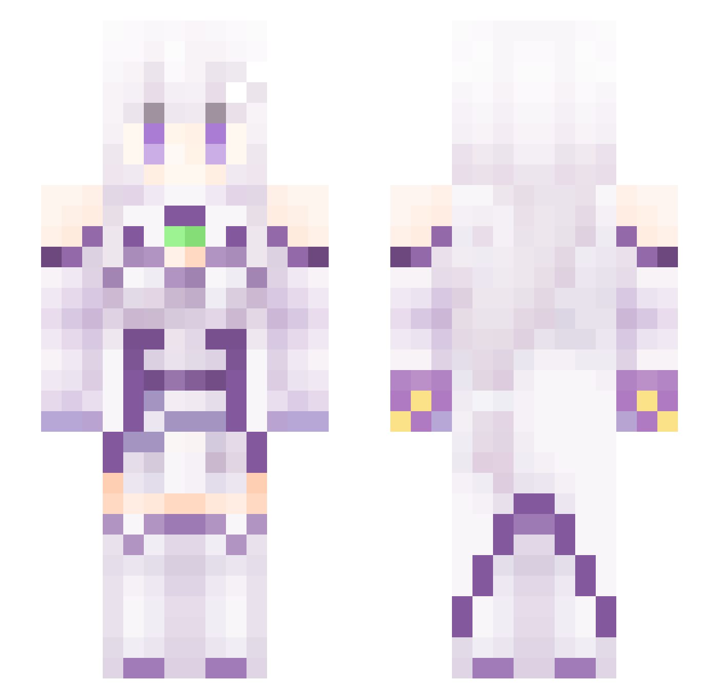 ab199op Minecraft skin, front and back view