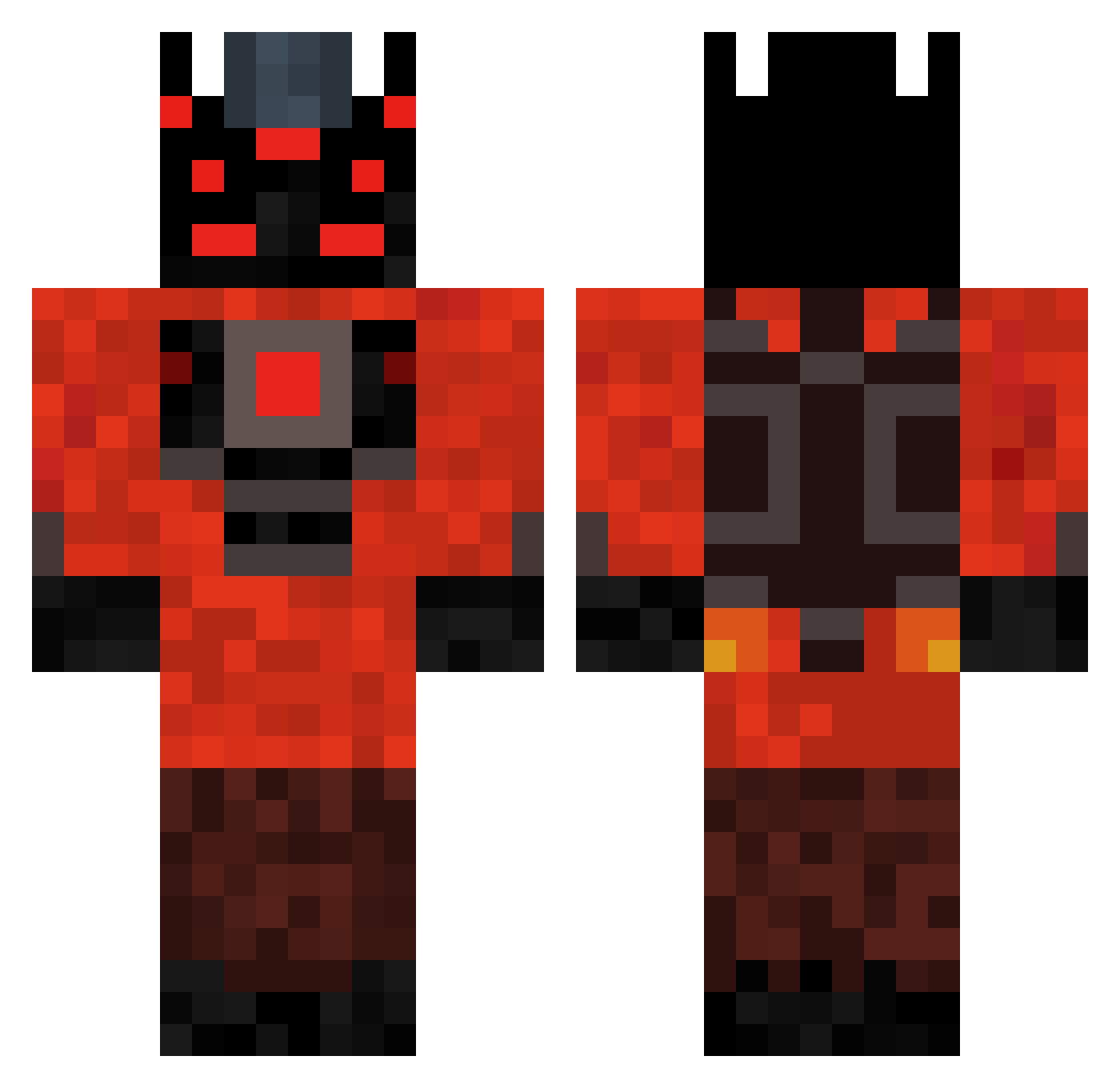 OMEGAbean_ Minecraft skin, front and back view