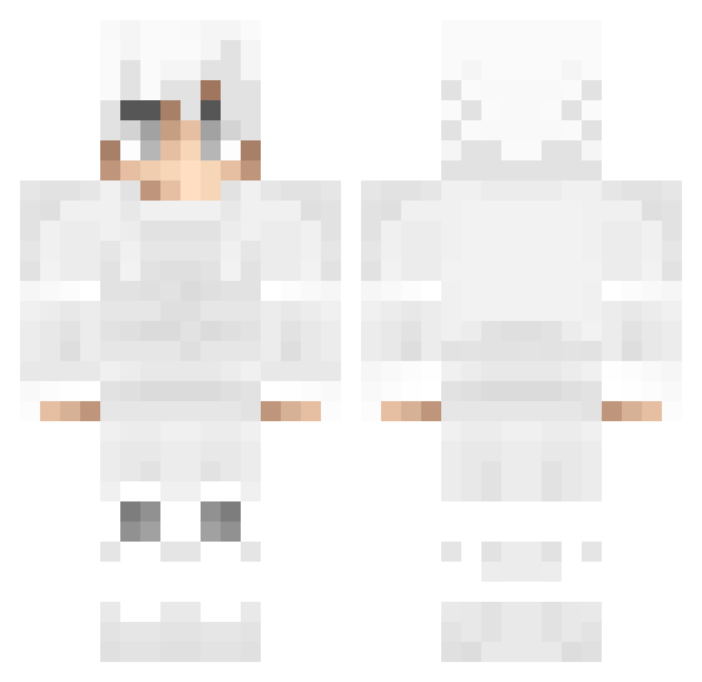 C0ntrolin Minecraft skin, front and back view