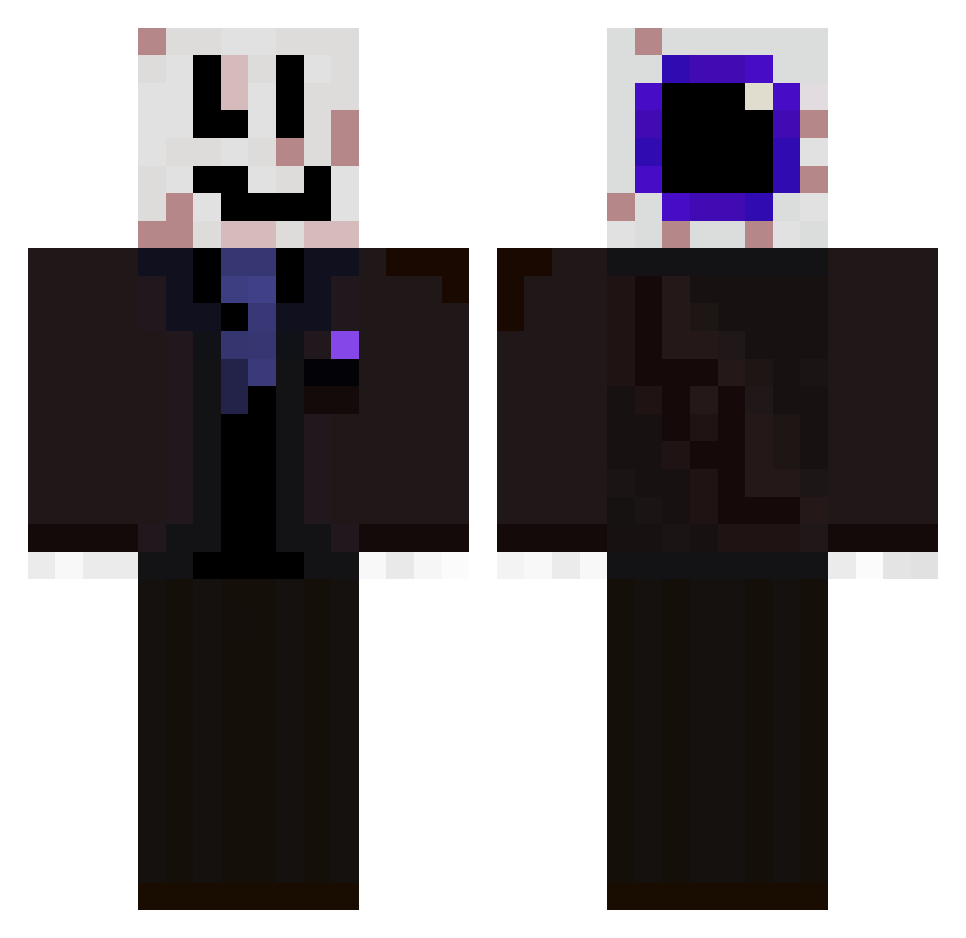 Frediotix_29 Minecraft skin, front and back view