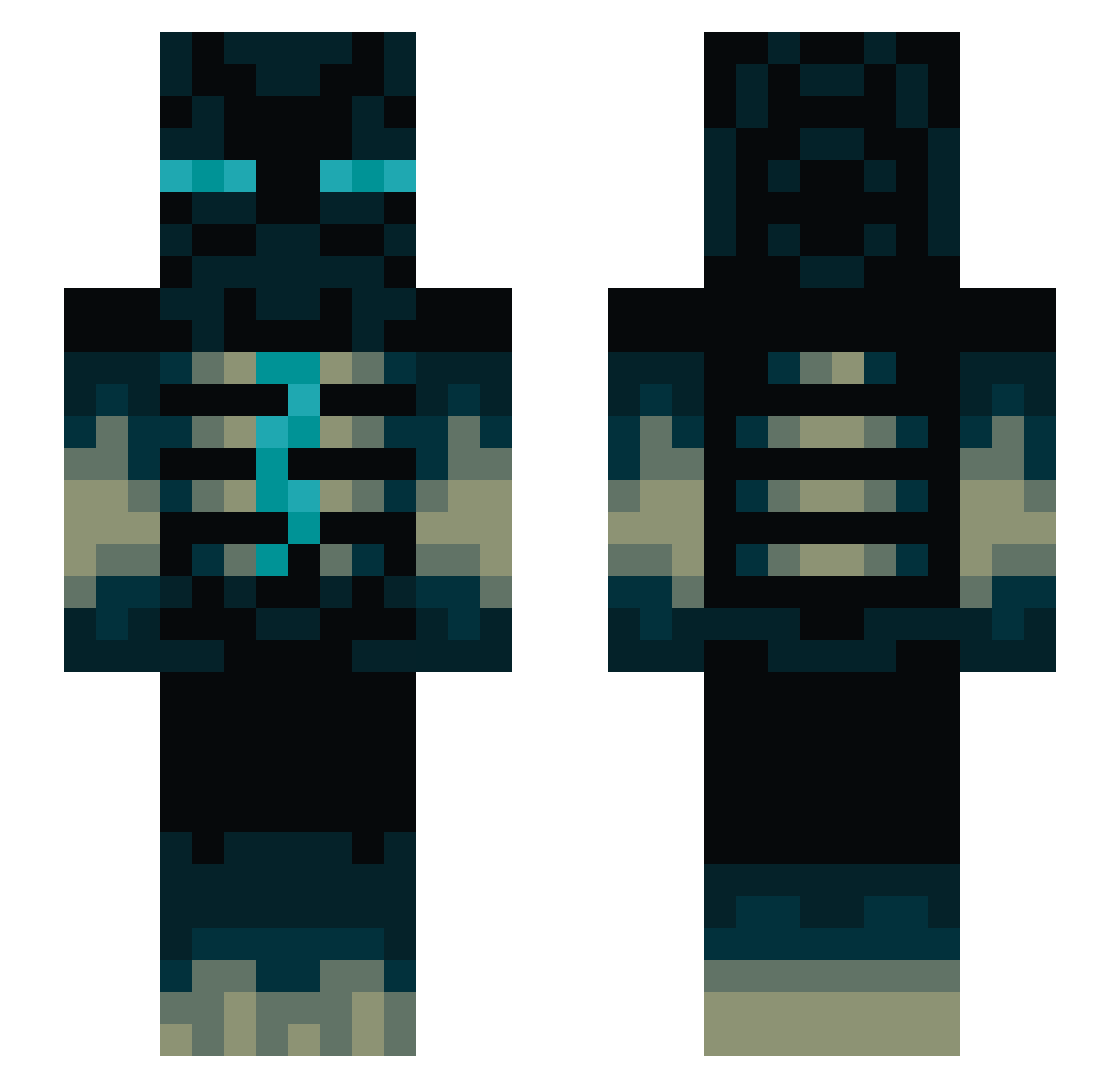 val_valin Minecraft skin, front and back view