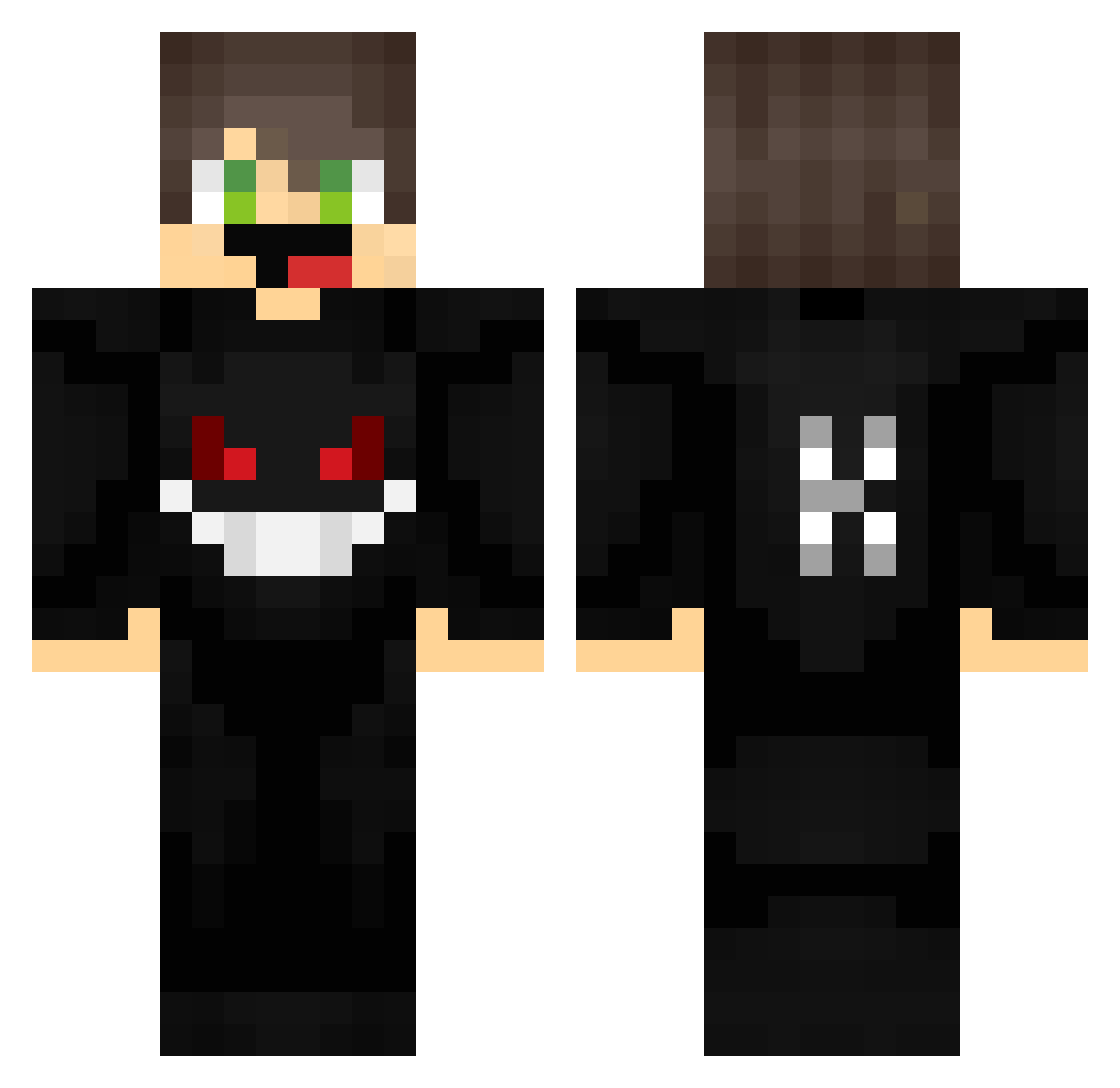 OnlyMorppxz Minecraft skin, front and back view
