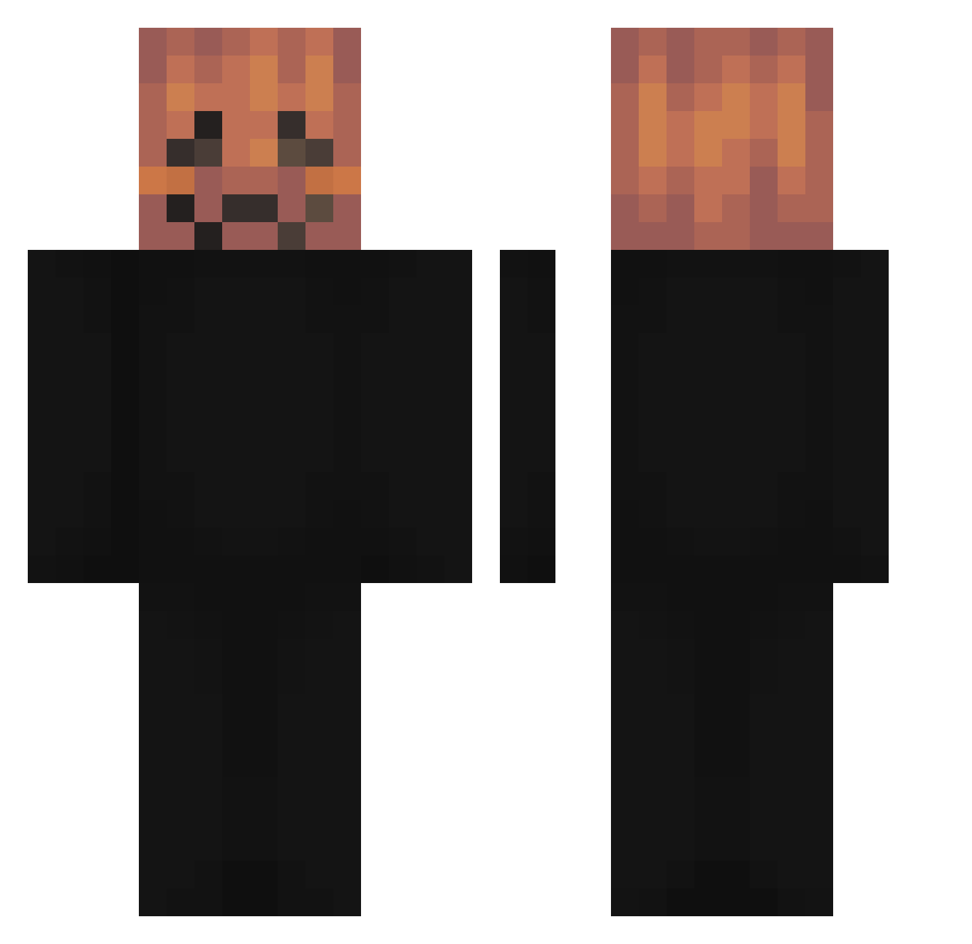 The_ART32 Minecraft skin, front and back view