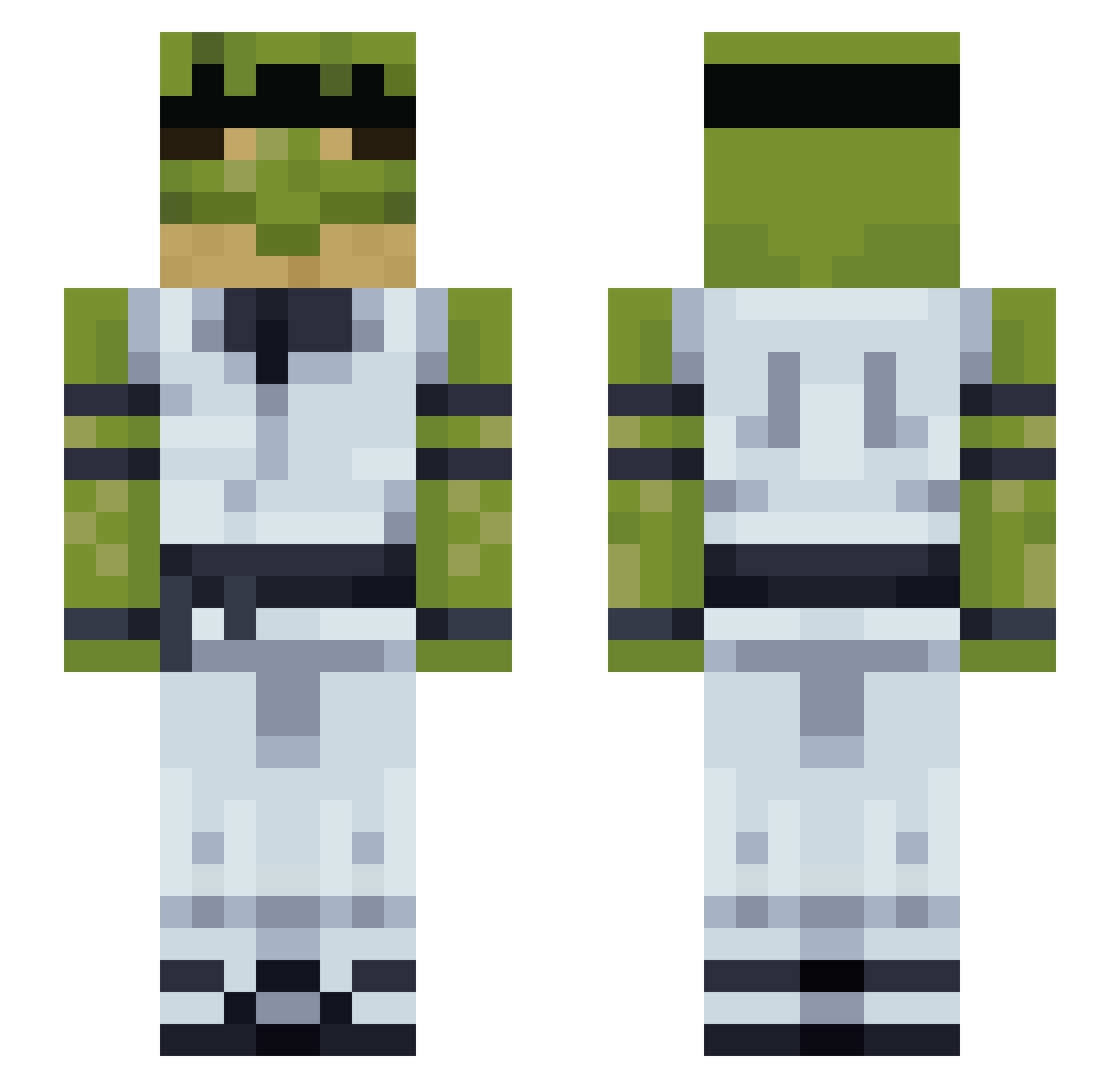 lan_99 Minecraft skin, front and back view