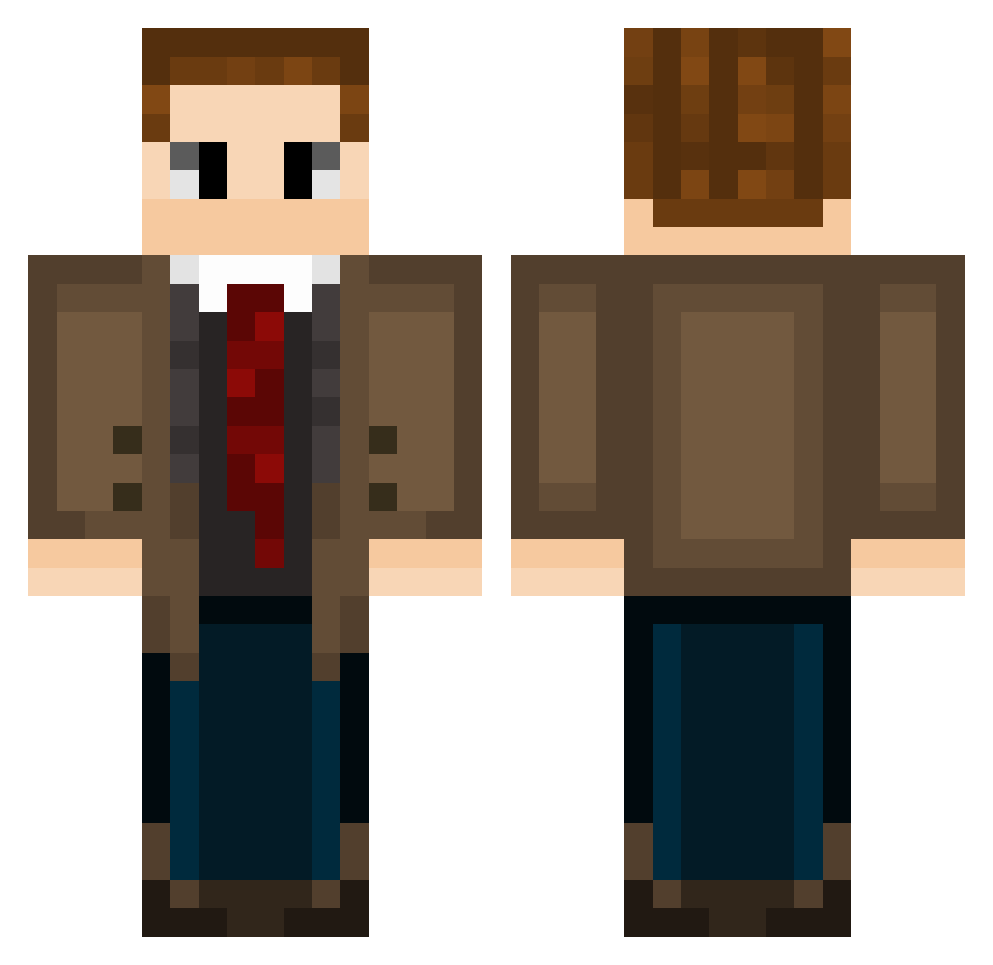 Fetts_306 Minecraft skin, front and back view