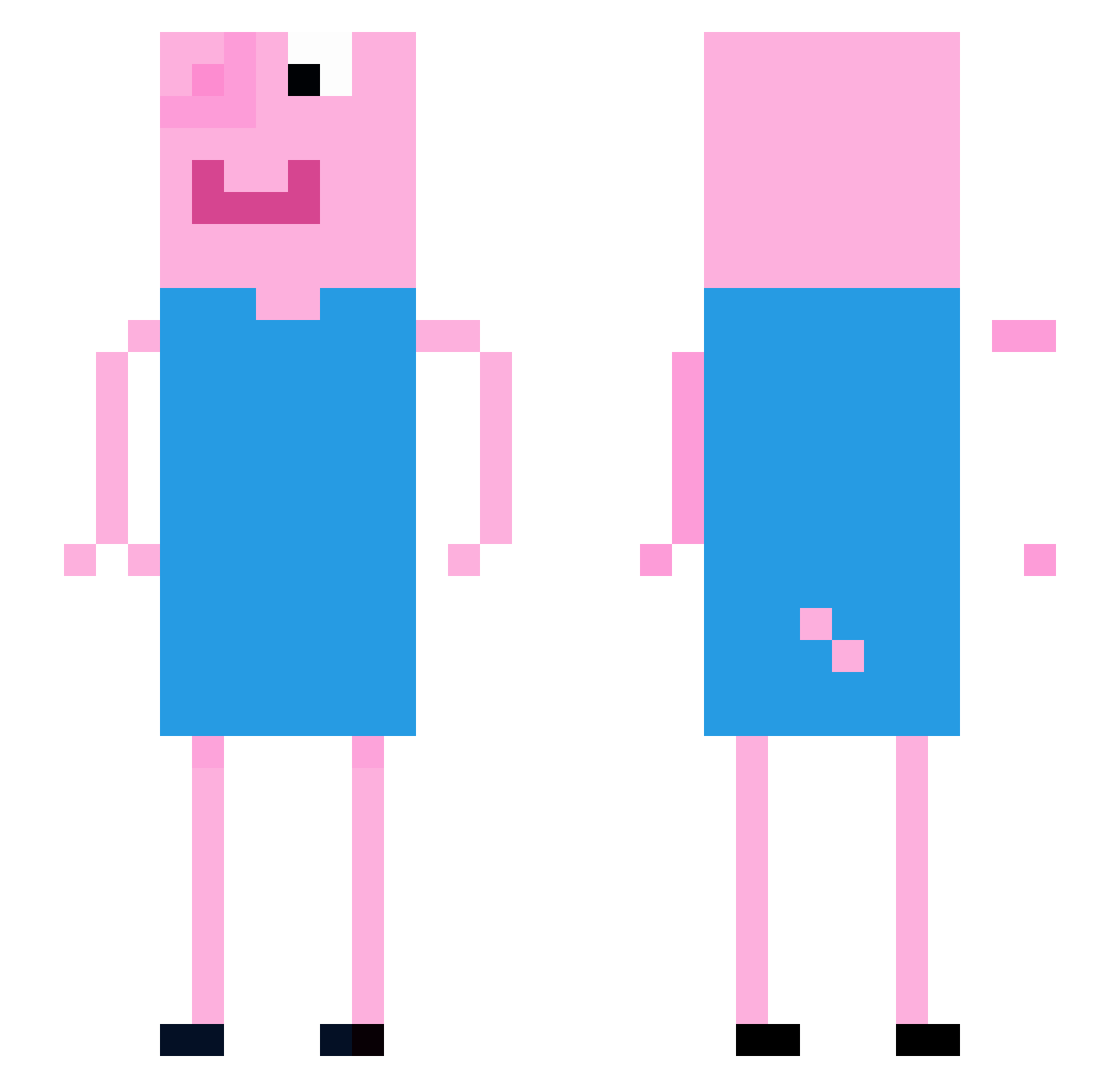 egirlpedro Minecraft skin, front and back view