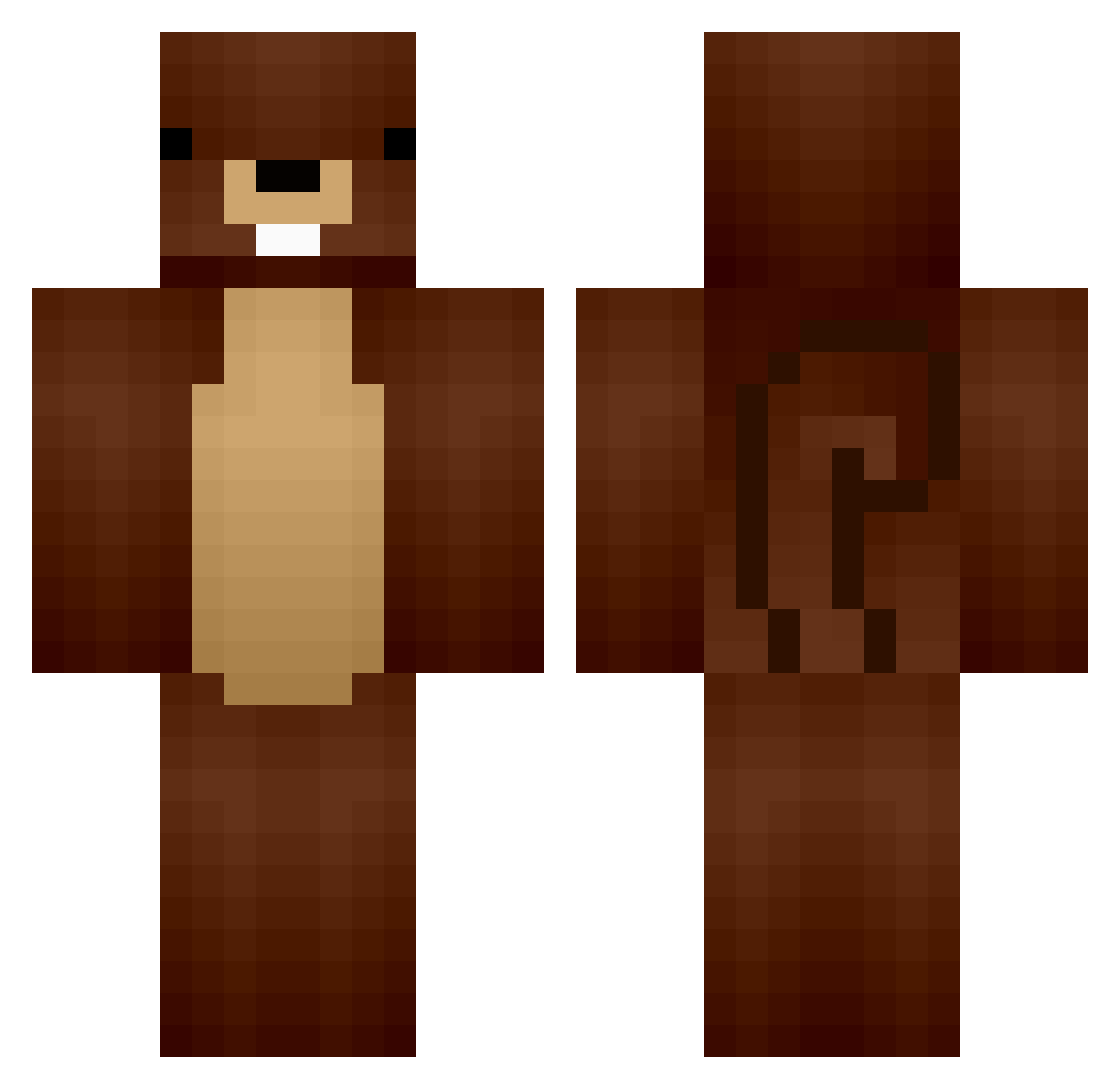 Eichheornchen09 Minecraft skin, front and back view