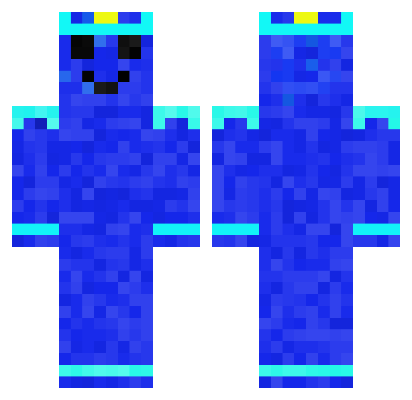 Rulennnnn Minecraft skin, front and back view