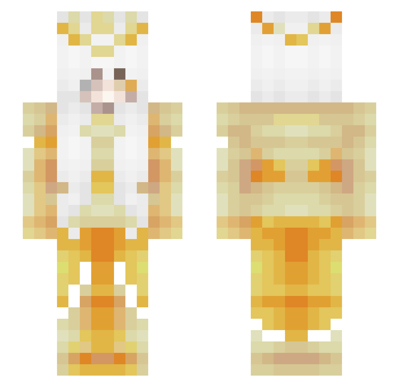 7846 Minecraft skin, front and back view