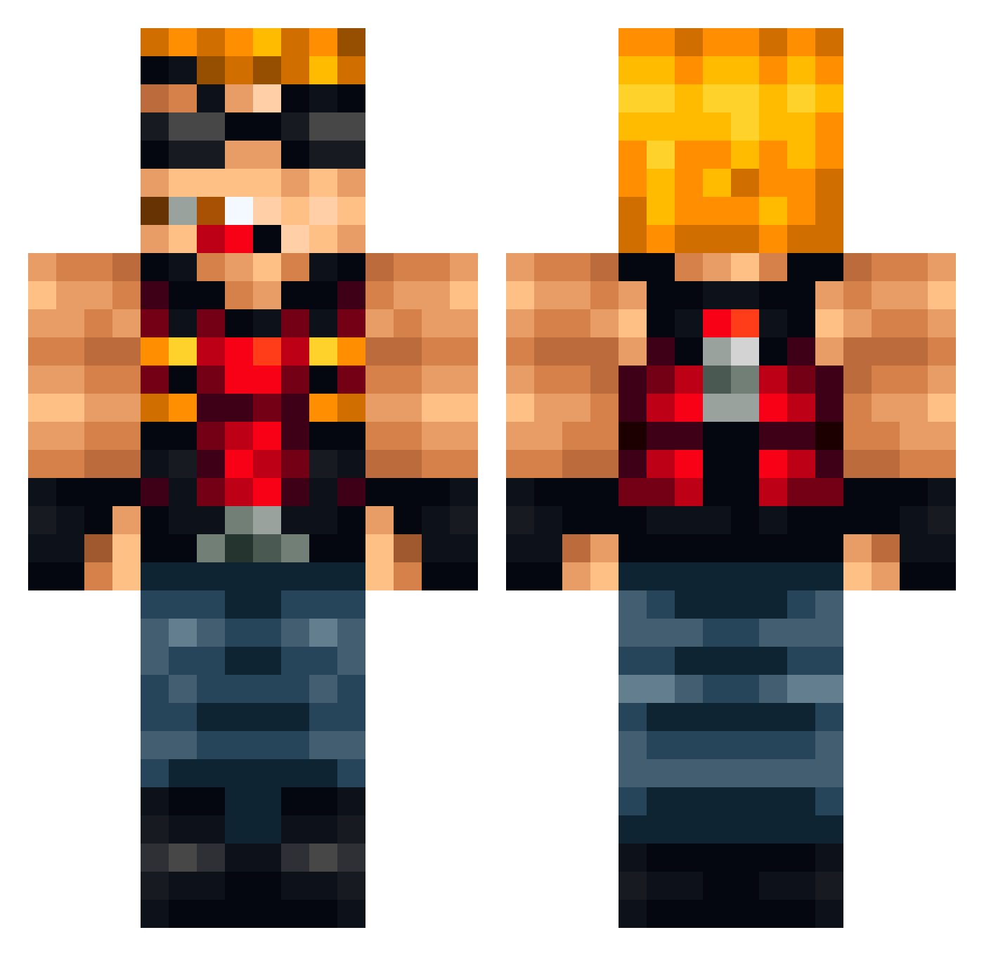 chewbacca03 Minecraft skin, front and back view