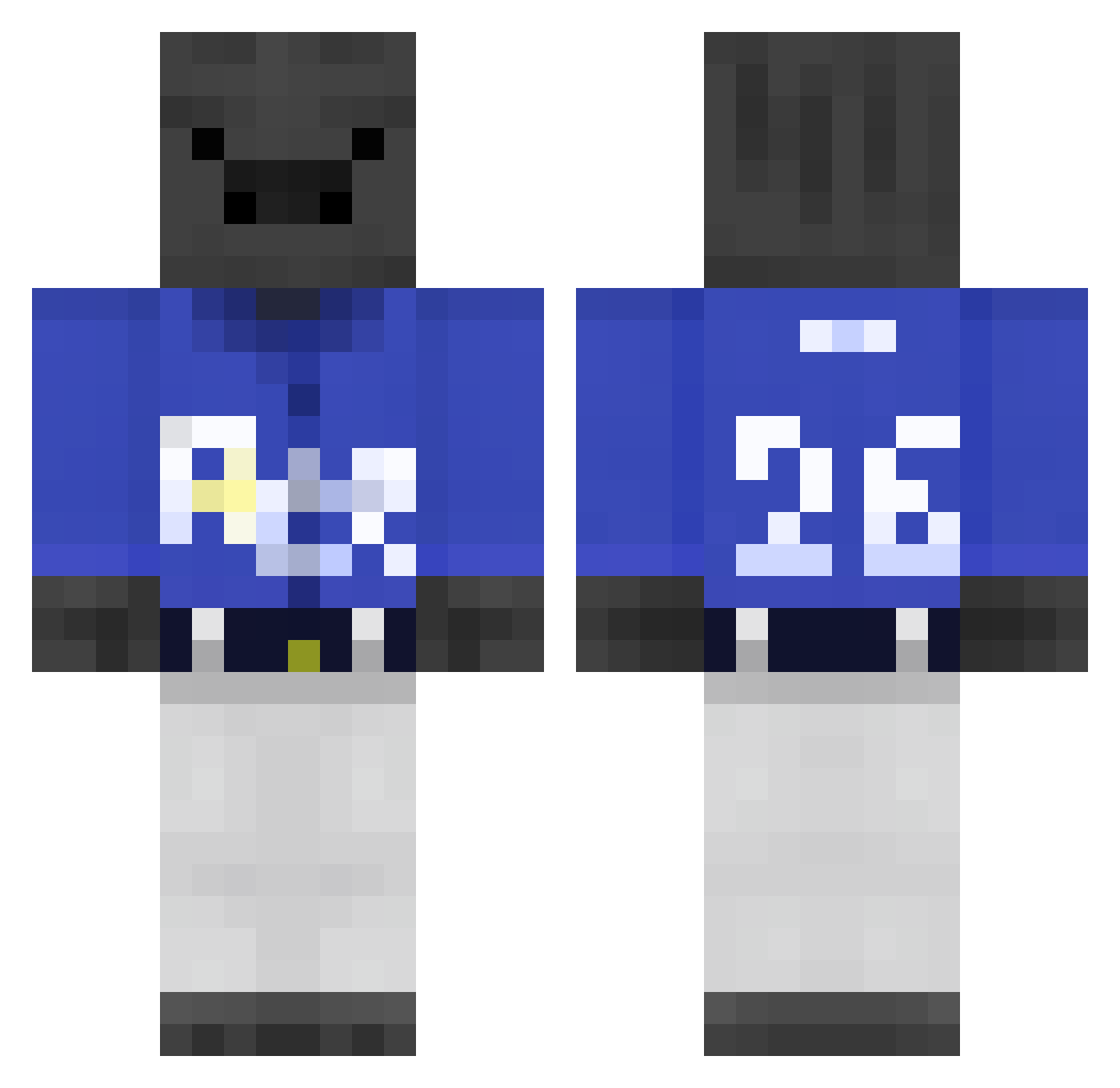 Bong_in Minecraft skin, front and back view