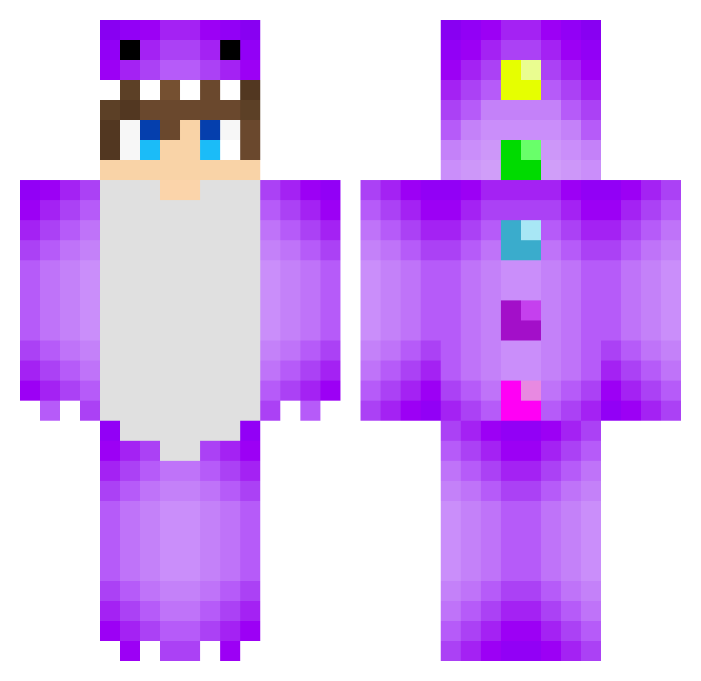 Noahgamer4711 Minecraft skin, front and back view