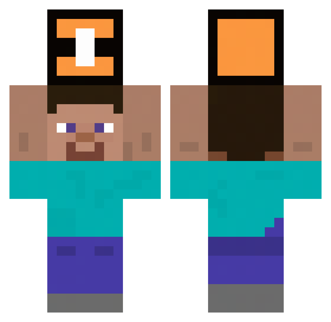 ray_9487 Minecraft skin, front and back view