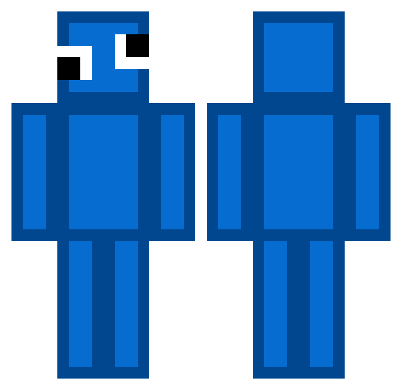 Barcel2017 Minecraft skin, front and back view