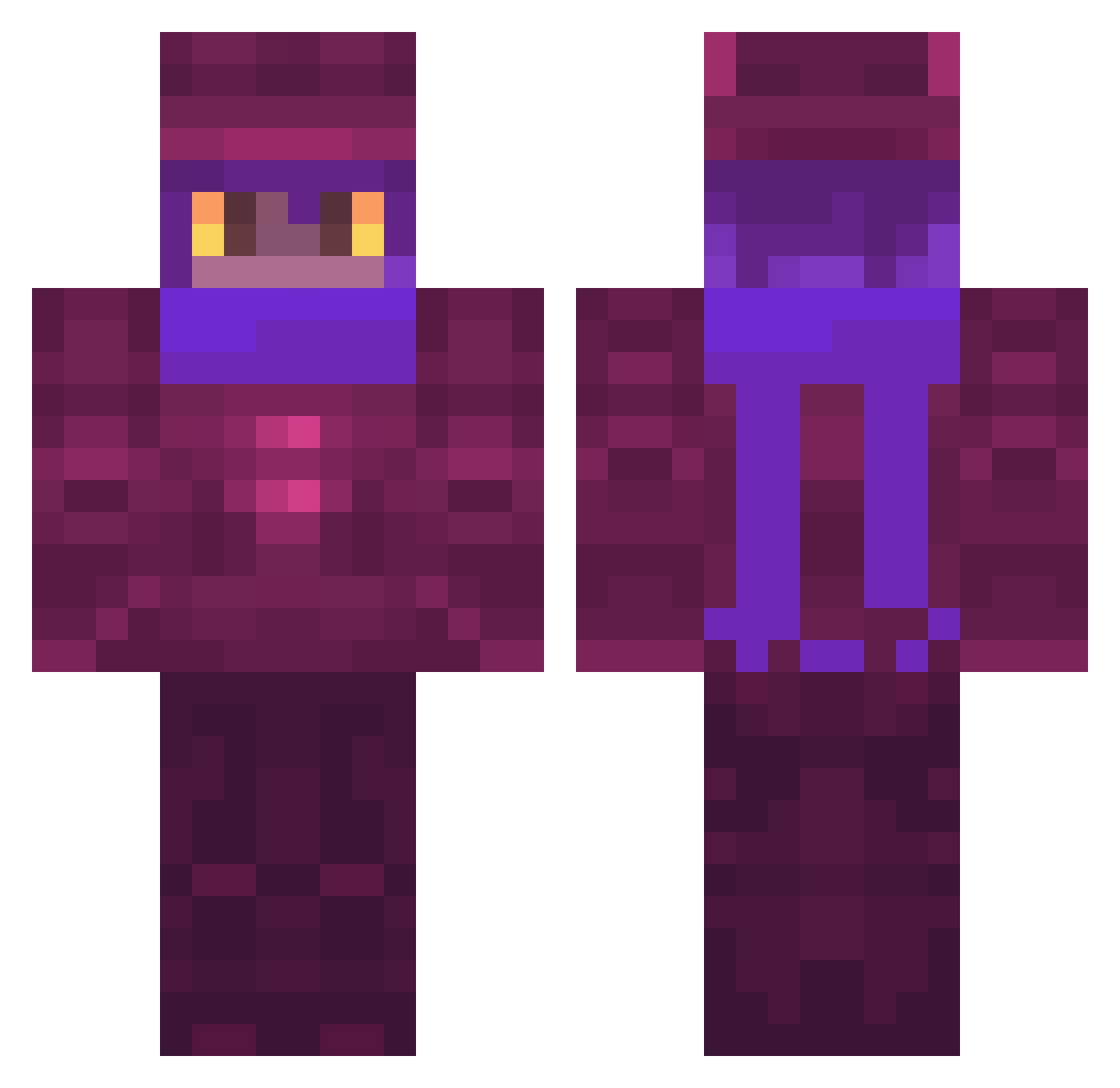 coolc0d Minecraft skin, front and back view