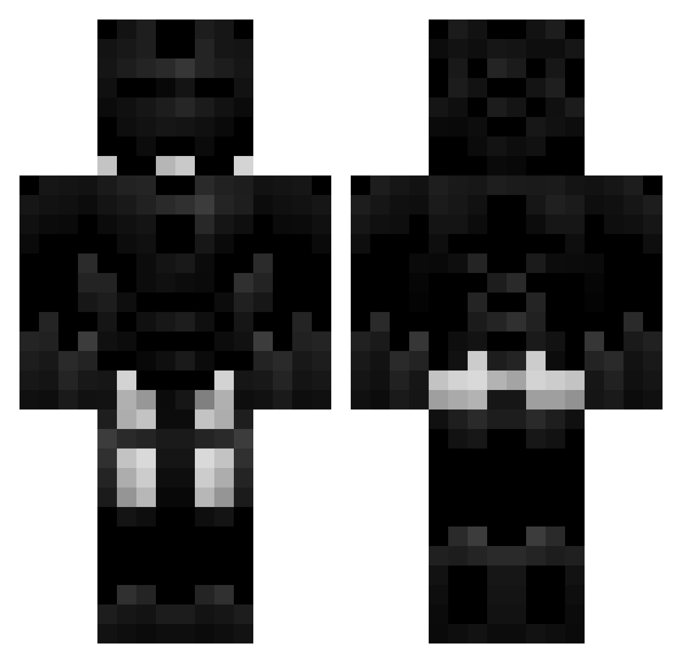 Dogfoo22 Minecraft skin, front and back view