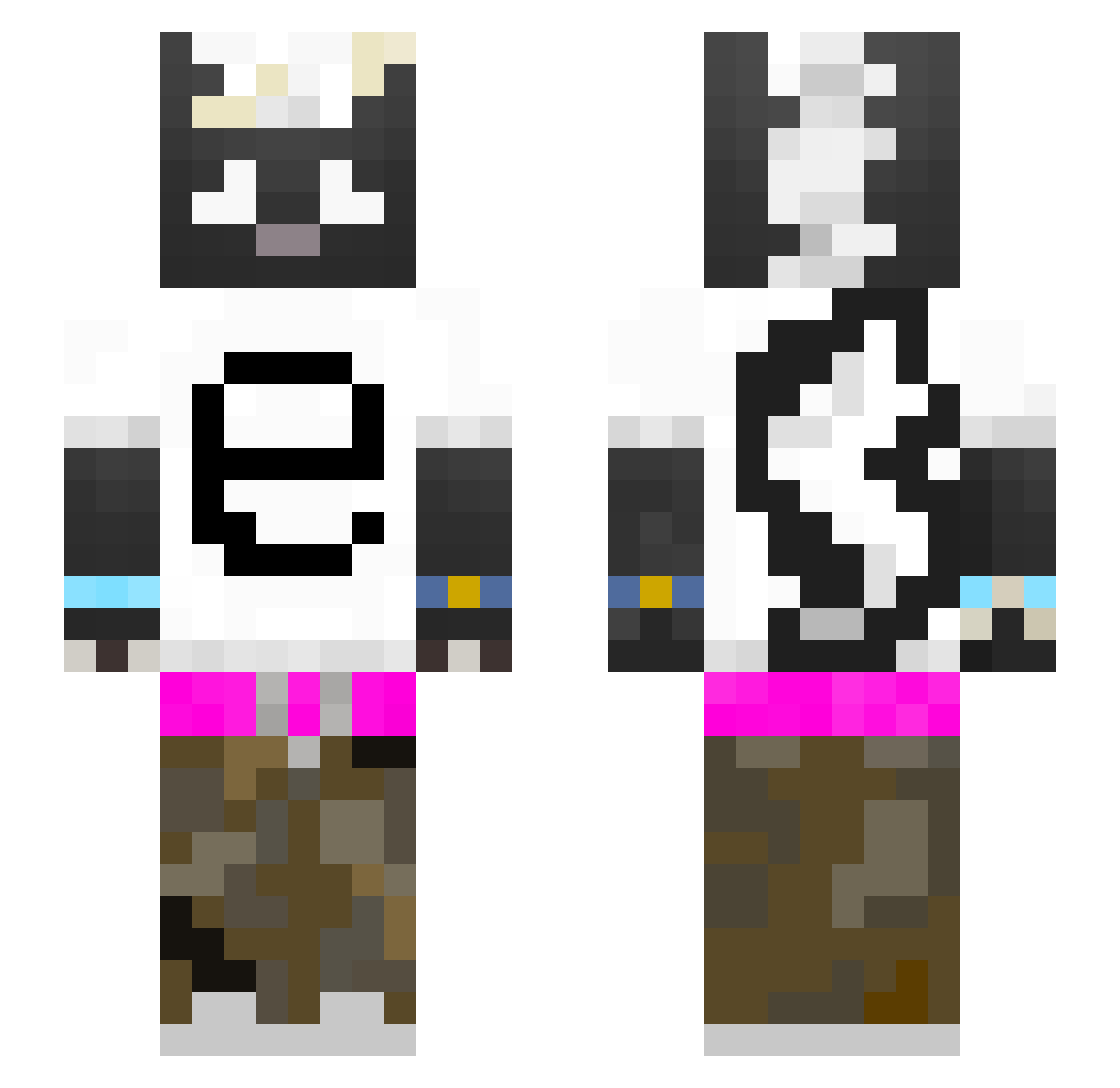 archerr_ Minecraft skin, front and back view