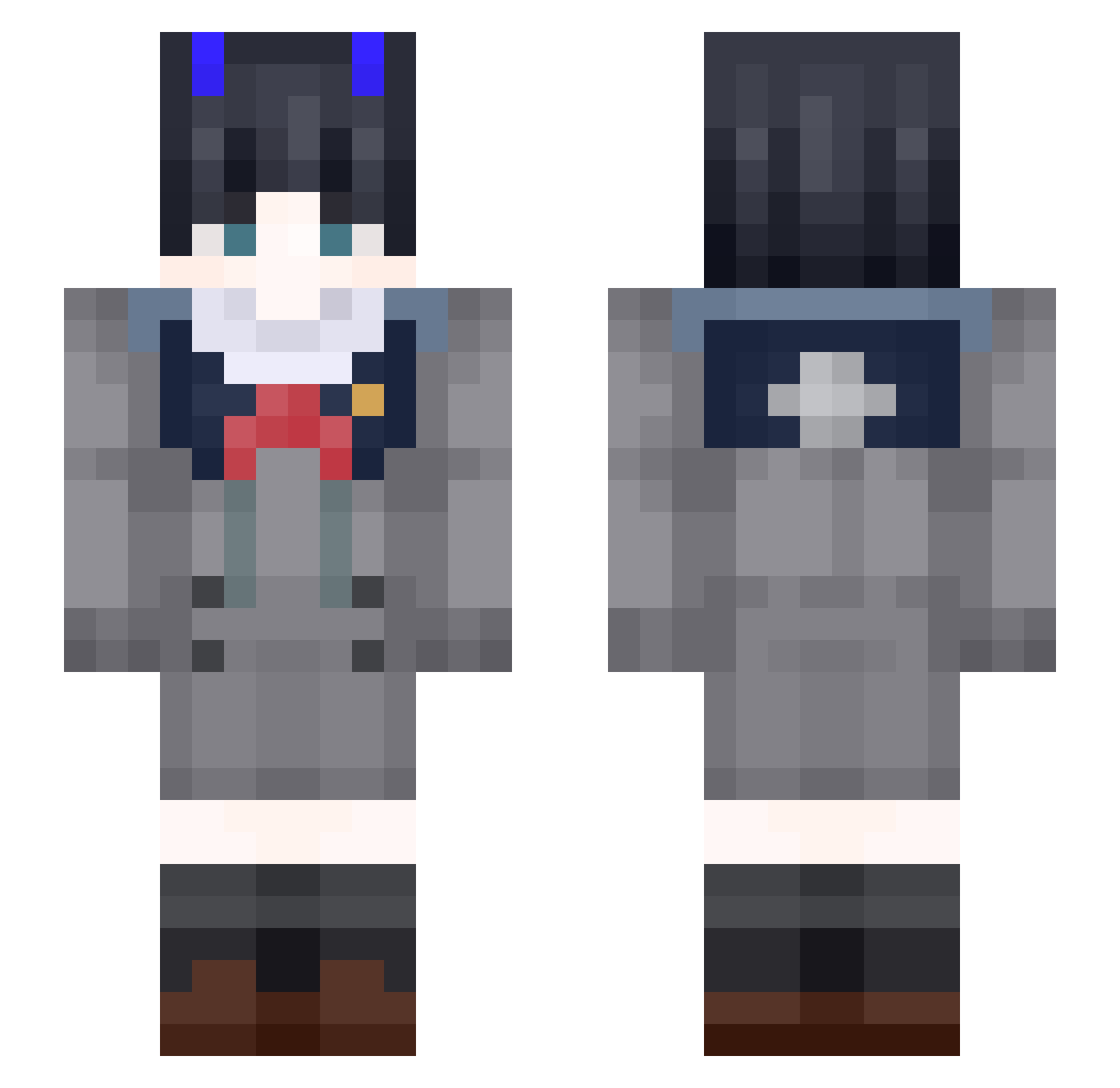 GIOVIC45 Minecraft skin, front and back view