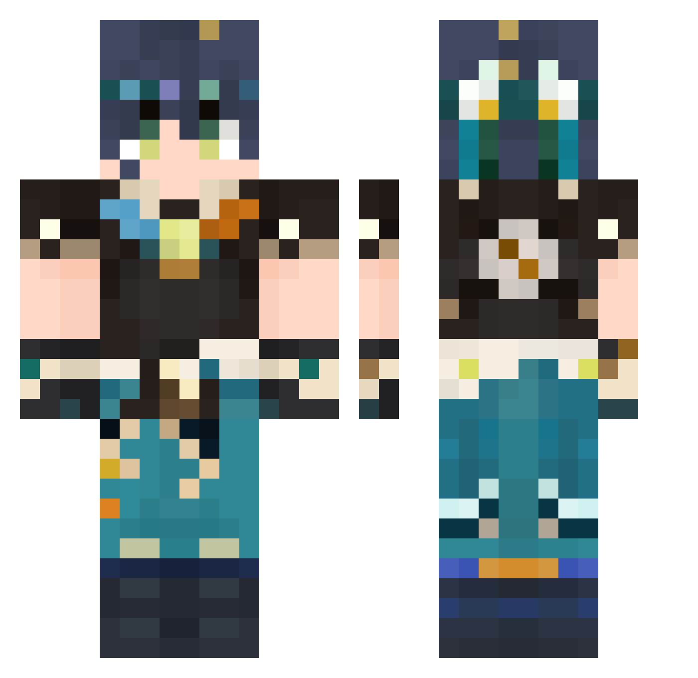 xiaoxin2007 Minecraft skin, front and back view