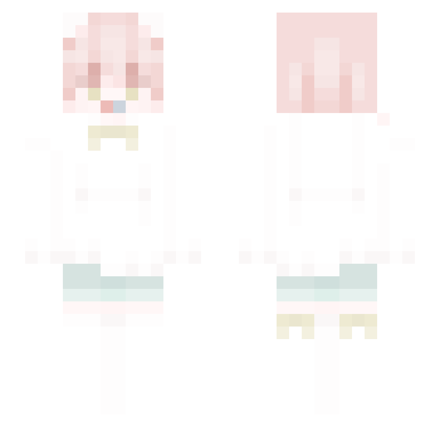 ziteun Minecraft skin, front and back view