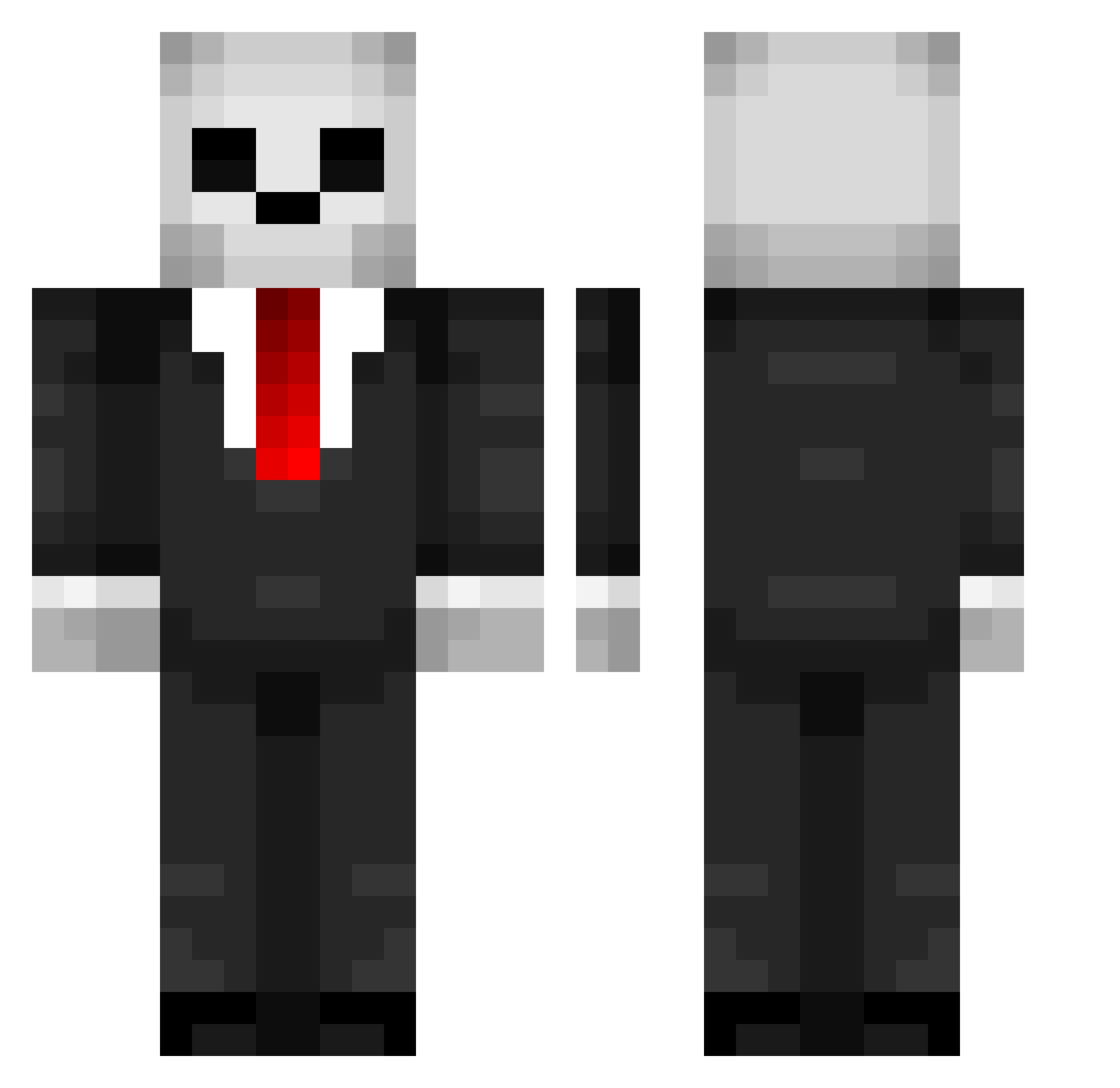 F3LIX6666 Minecraft skin, front and back view