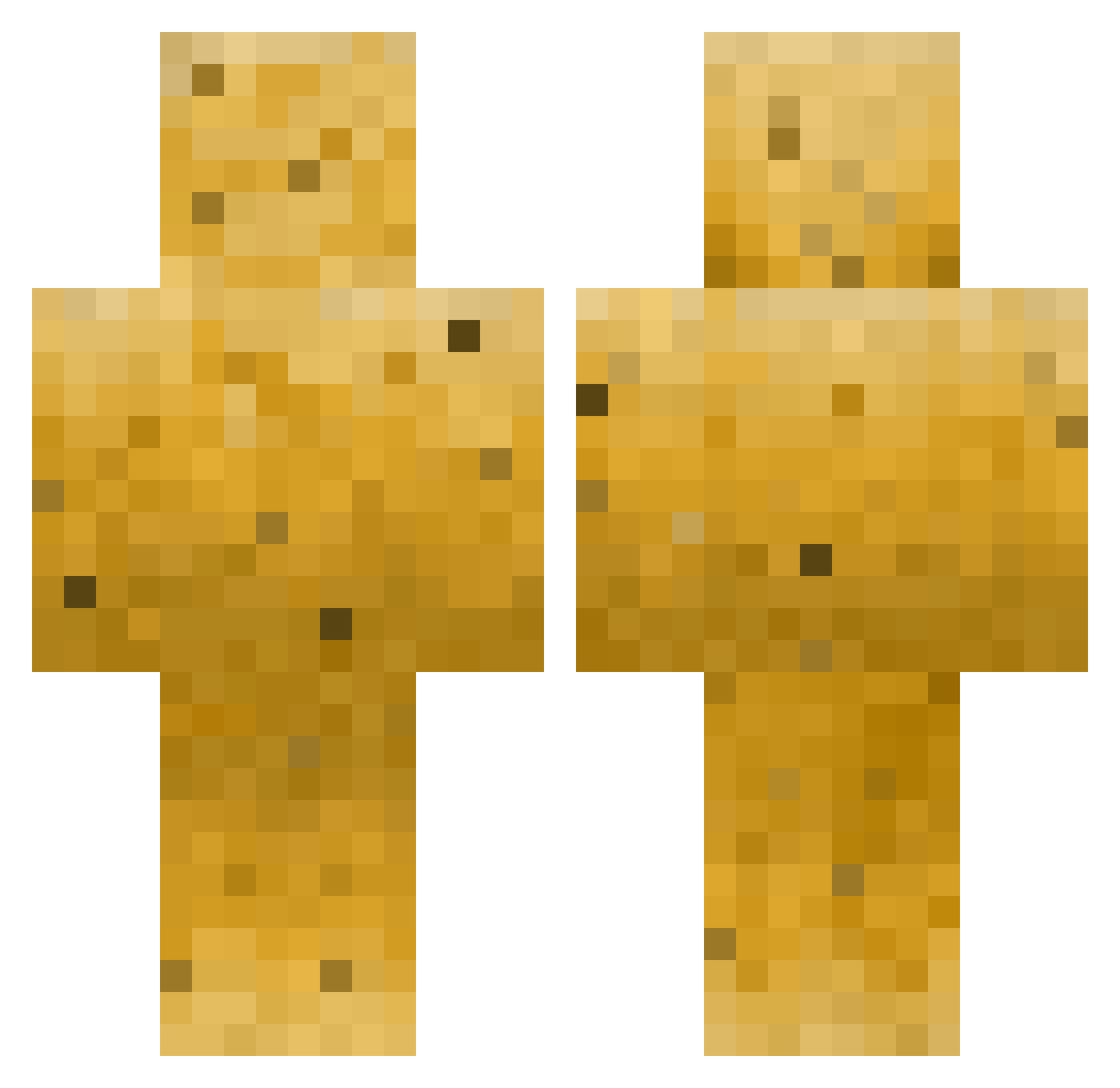 11potato Minecraft skin, front and back view
