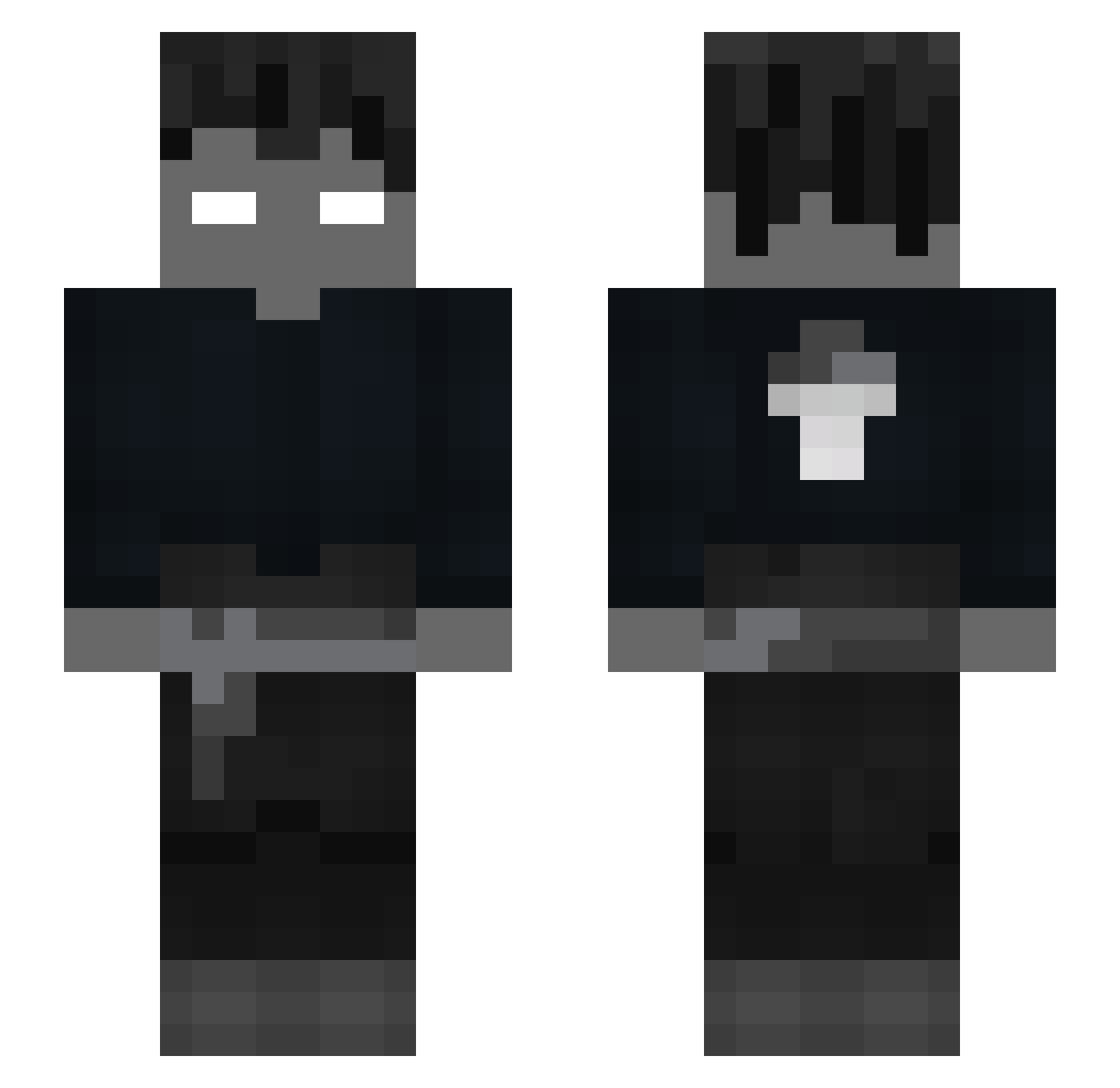 ItsAmir91 Minecraft skin, front and back view