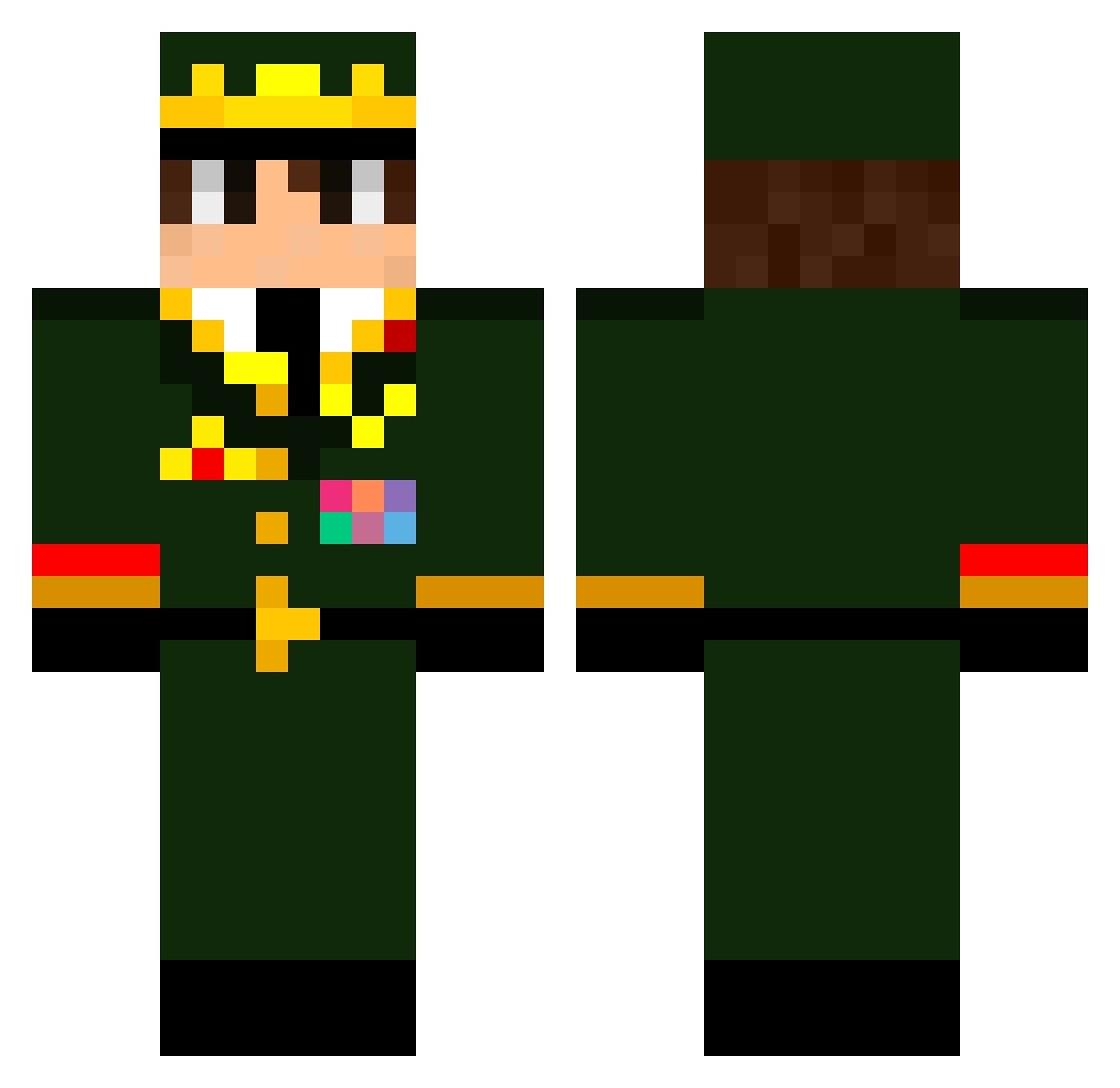 Rodio_ Minecraft skin, front and back view