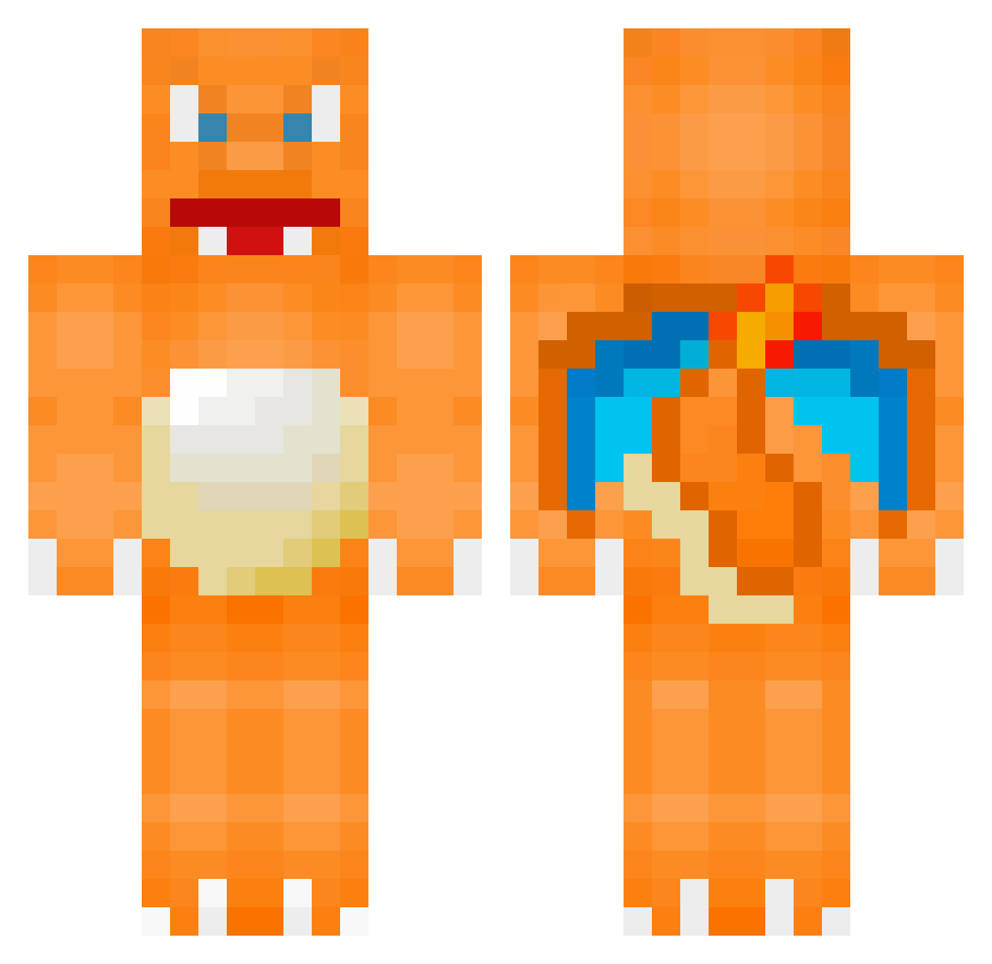 Szxn_ Minecraft skin, front and back view