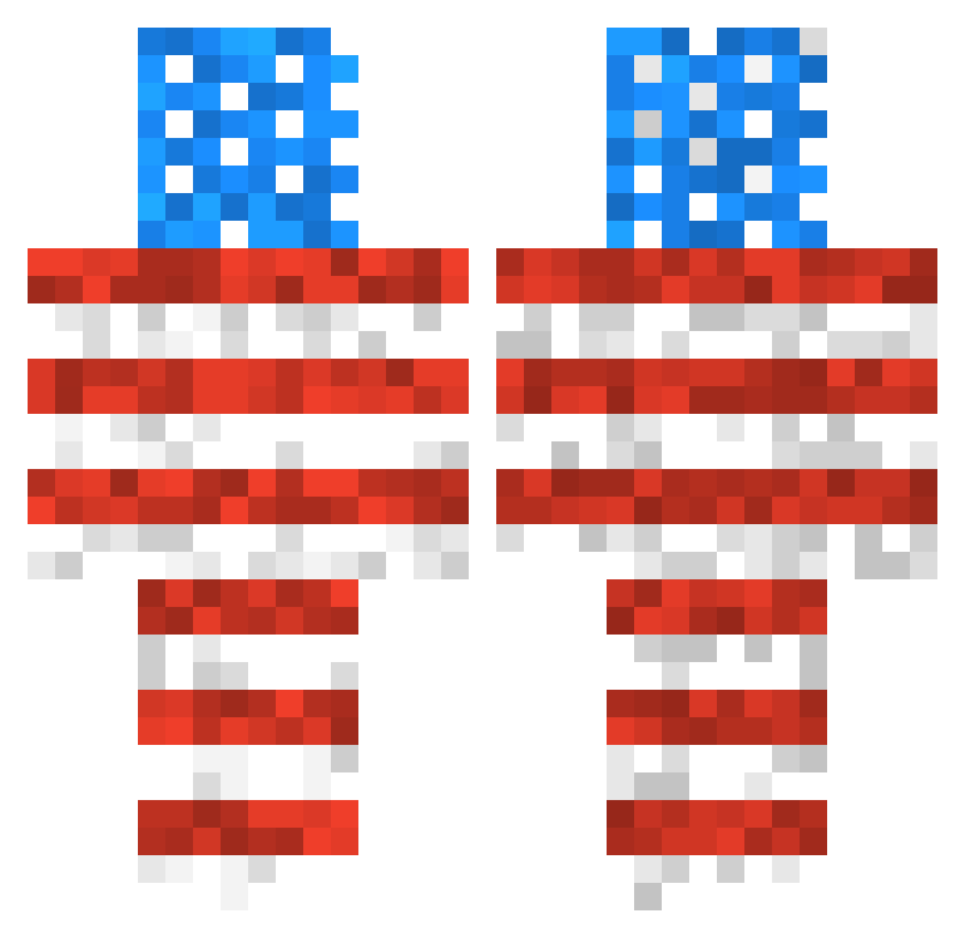HarveyBirdman Minecraft skin, front and back view