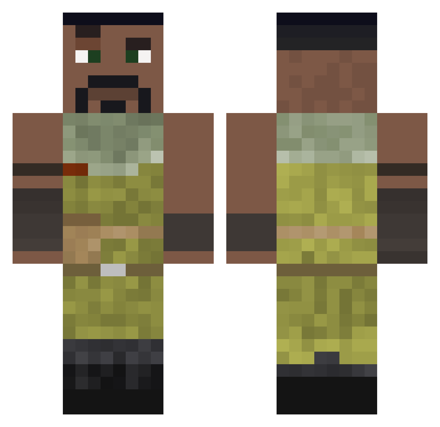 Dhaliwalj Minecraft skin, front and back view